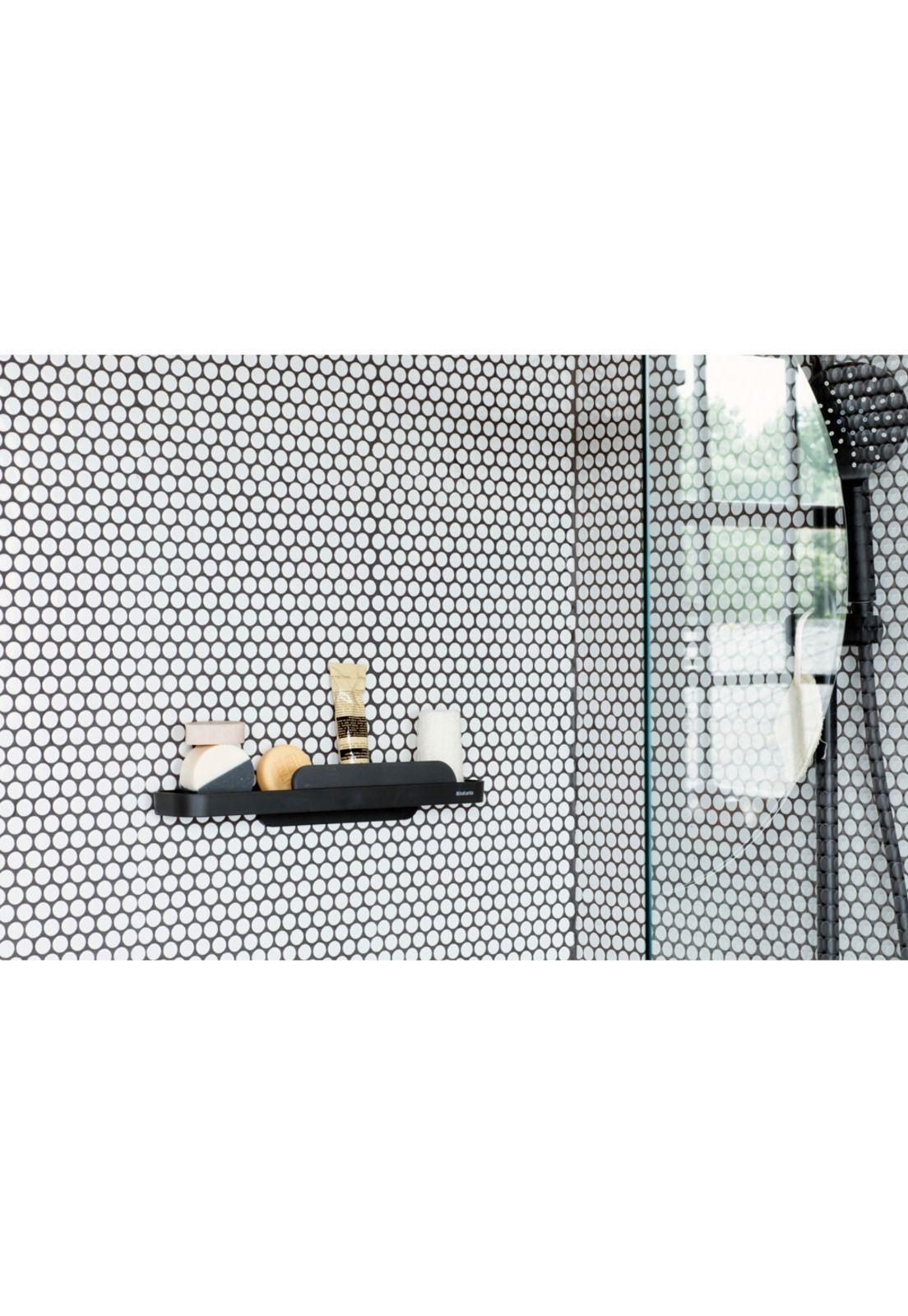 Estante de ducha con espátula MindSet Dark Grey-4