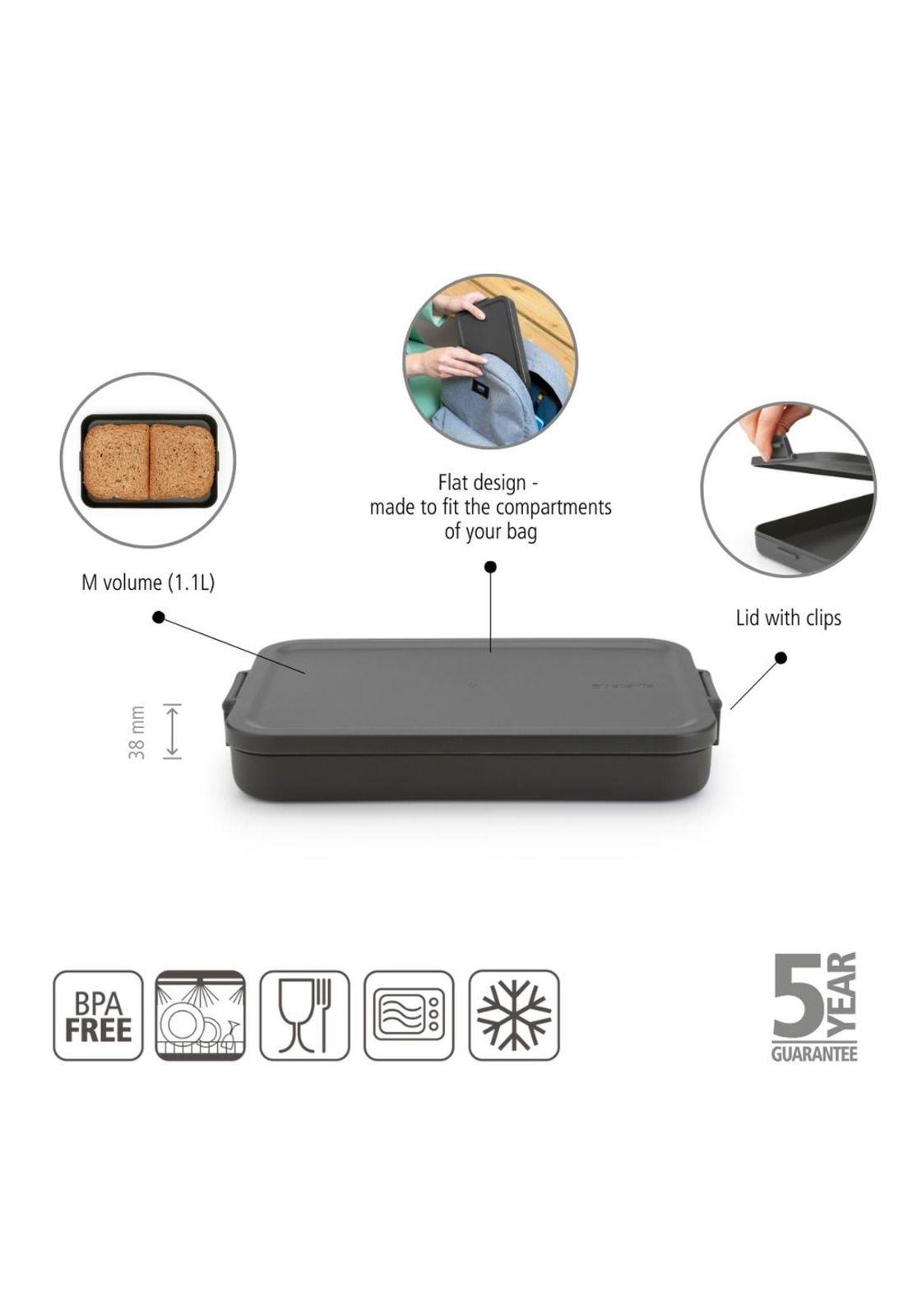 Contenedor para almuerzo Make & Take Plano Dark Grey-6