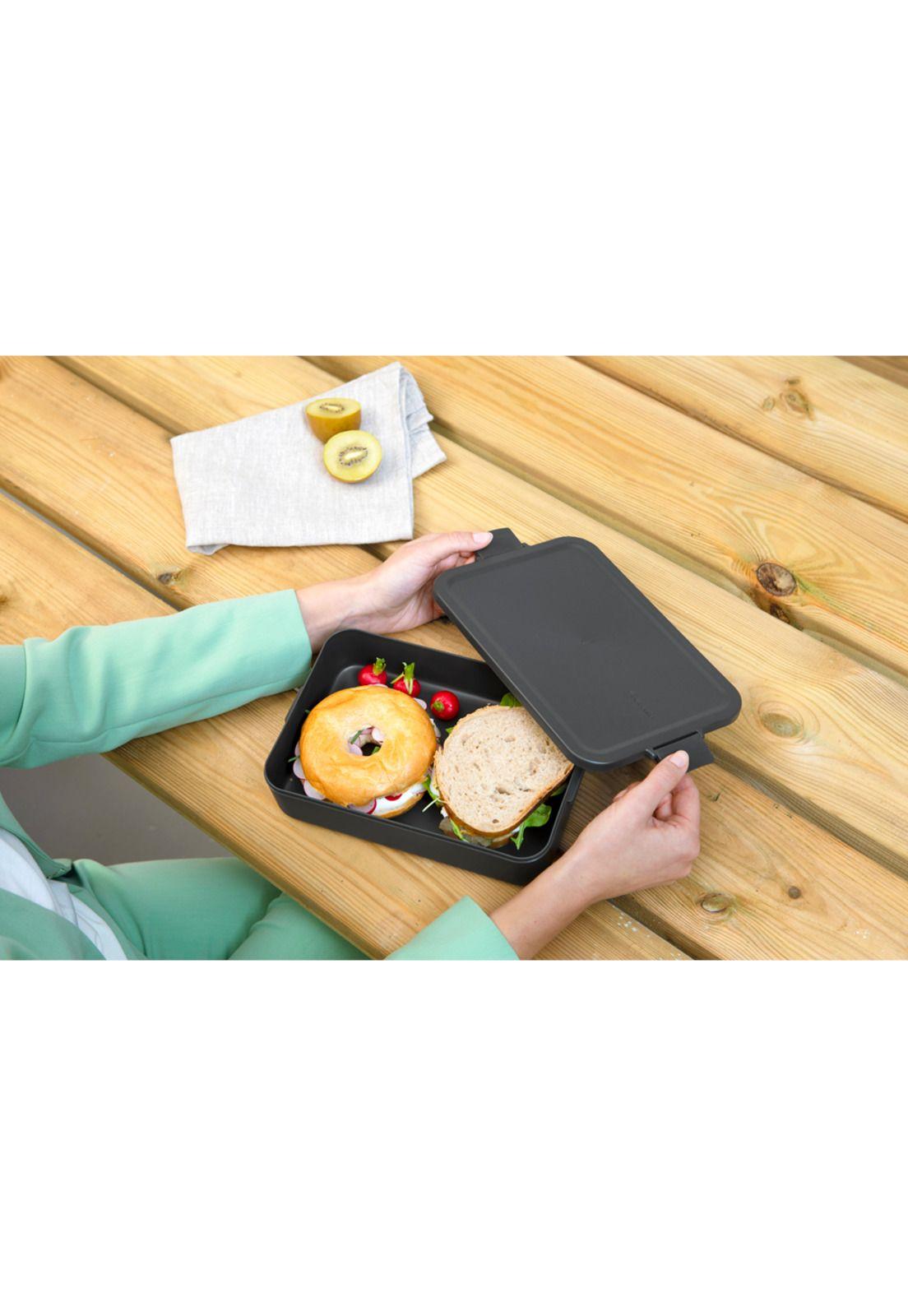 Contenedor para almuerzo Make & Take Grande Dark Grey-3