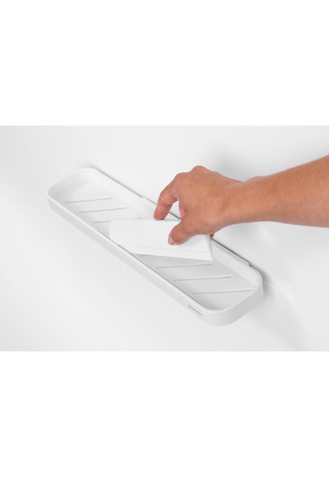 Estante de ducha con espátula MindSet White-3