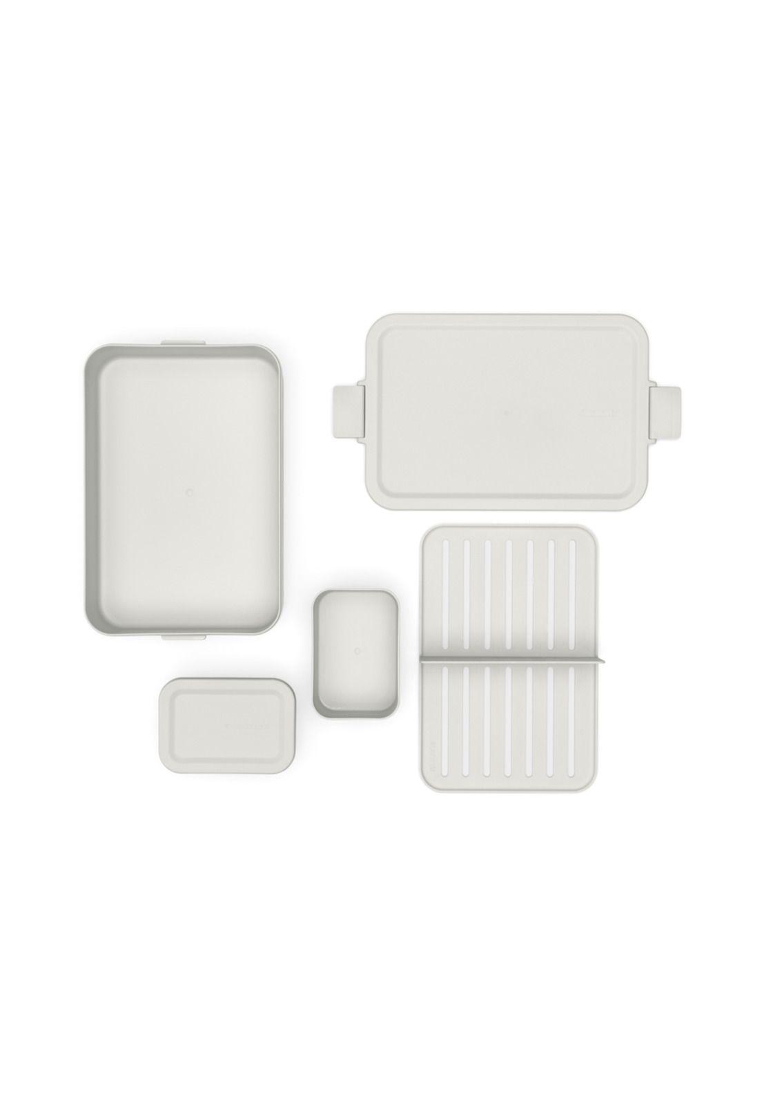Contenedor para almuerzo Make & Take Bento Grande Light Grey-3