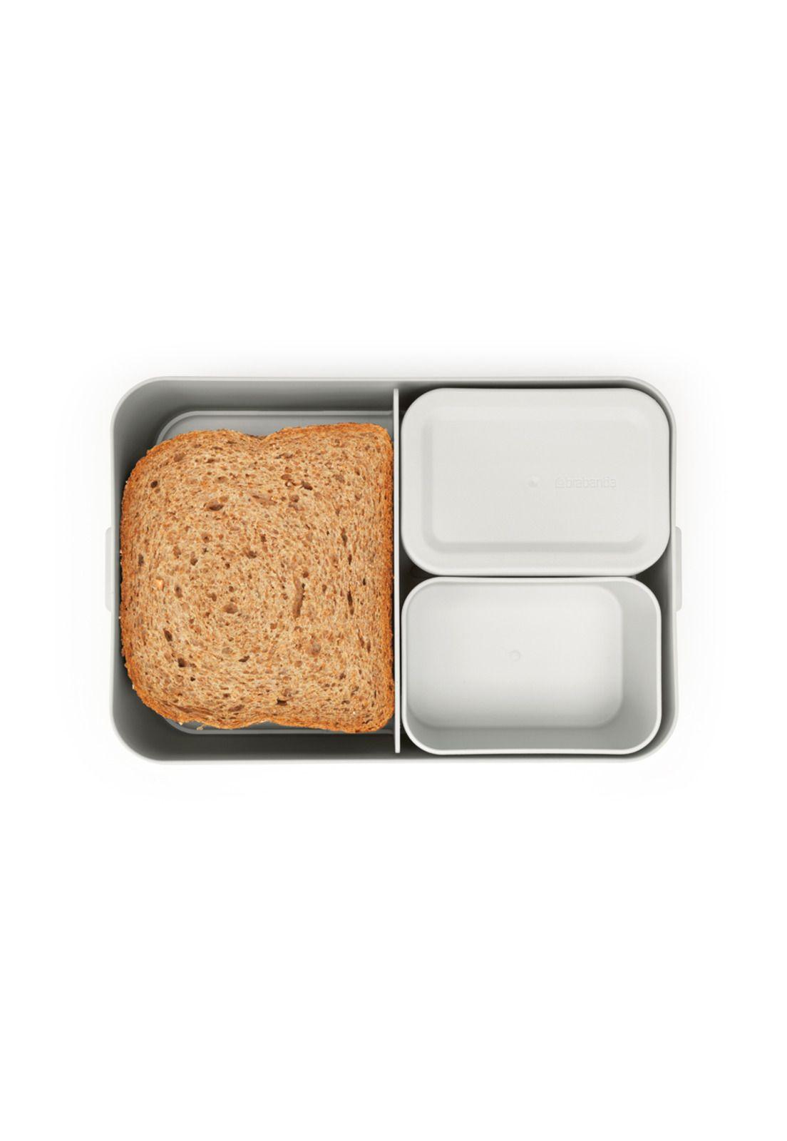 Contenedor para almuerzo Make & Take Bento Grande Light Grey-4