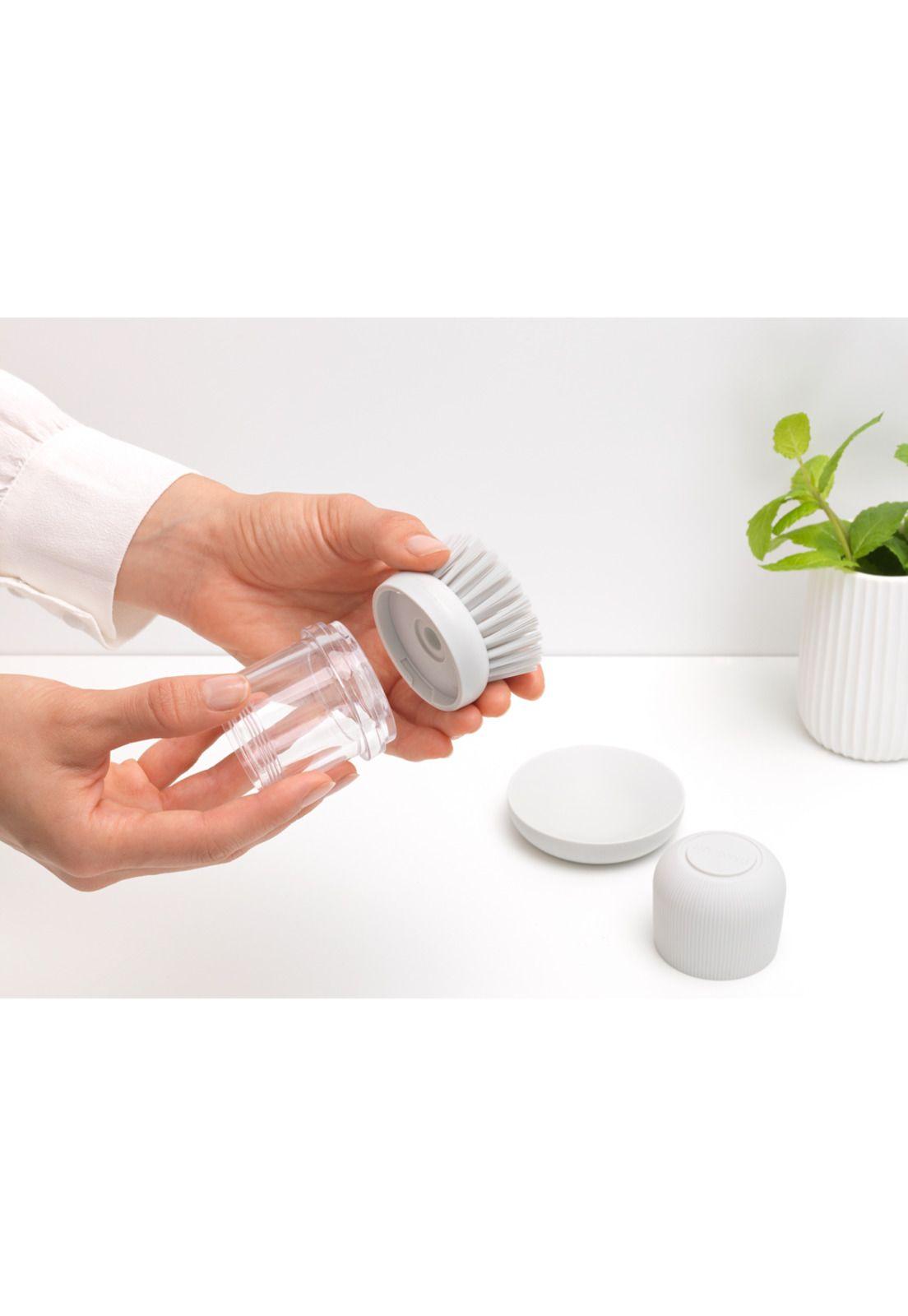 Cepillo para platos con dispensador Light Grey-4