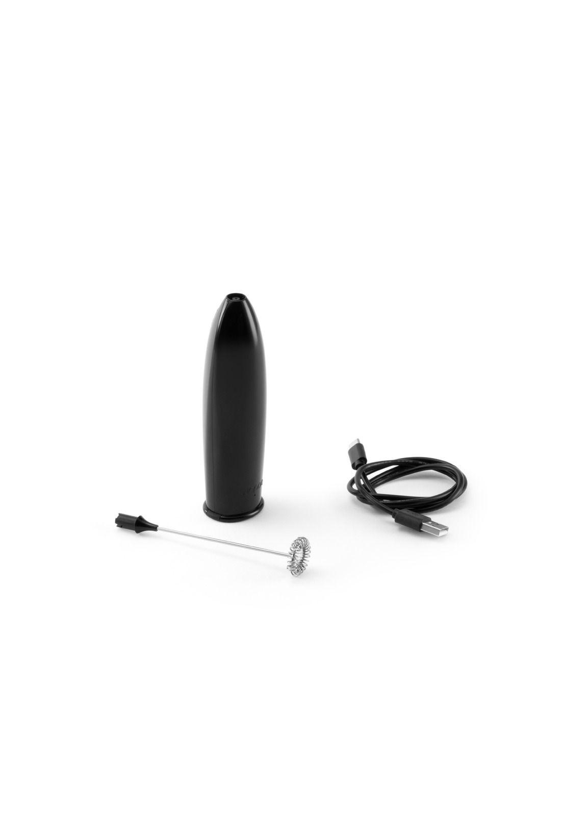 Batidor de Leche a pilas, negro-3