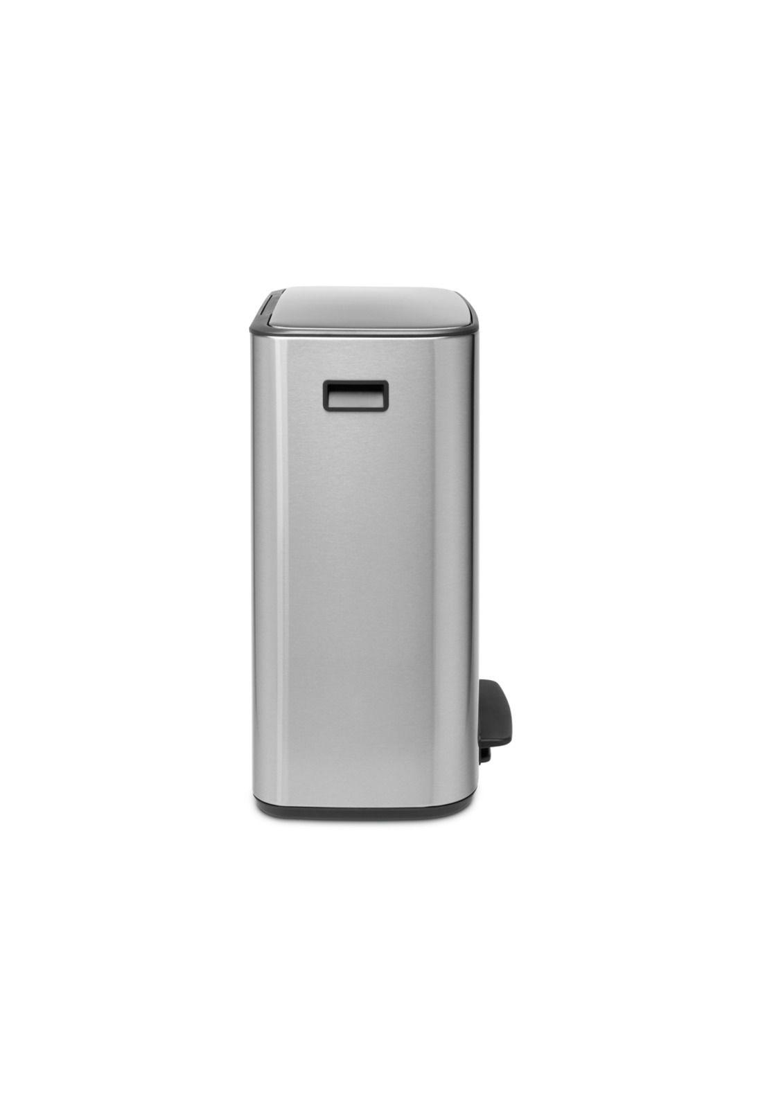 Basurero Pedal Bo 60 Lt Matt Steel Fingerprint Proof-1