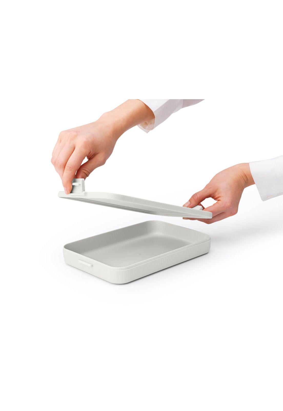 Contenedor para almuerzo Make & Take Plano Light Grey-3