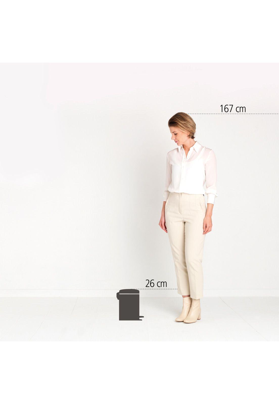 Basurero Pedal NewIcon 3 Lt Metallic Grey-4