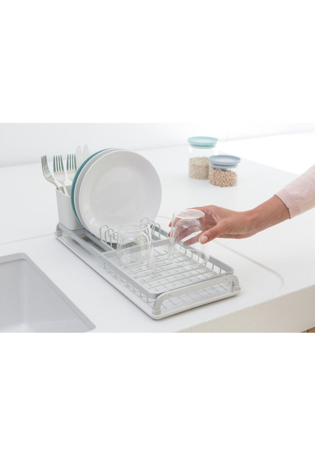 Secaplatos compacto SinkSide Light Grey-3