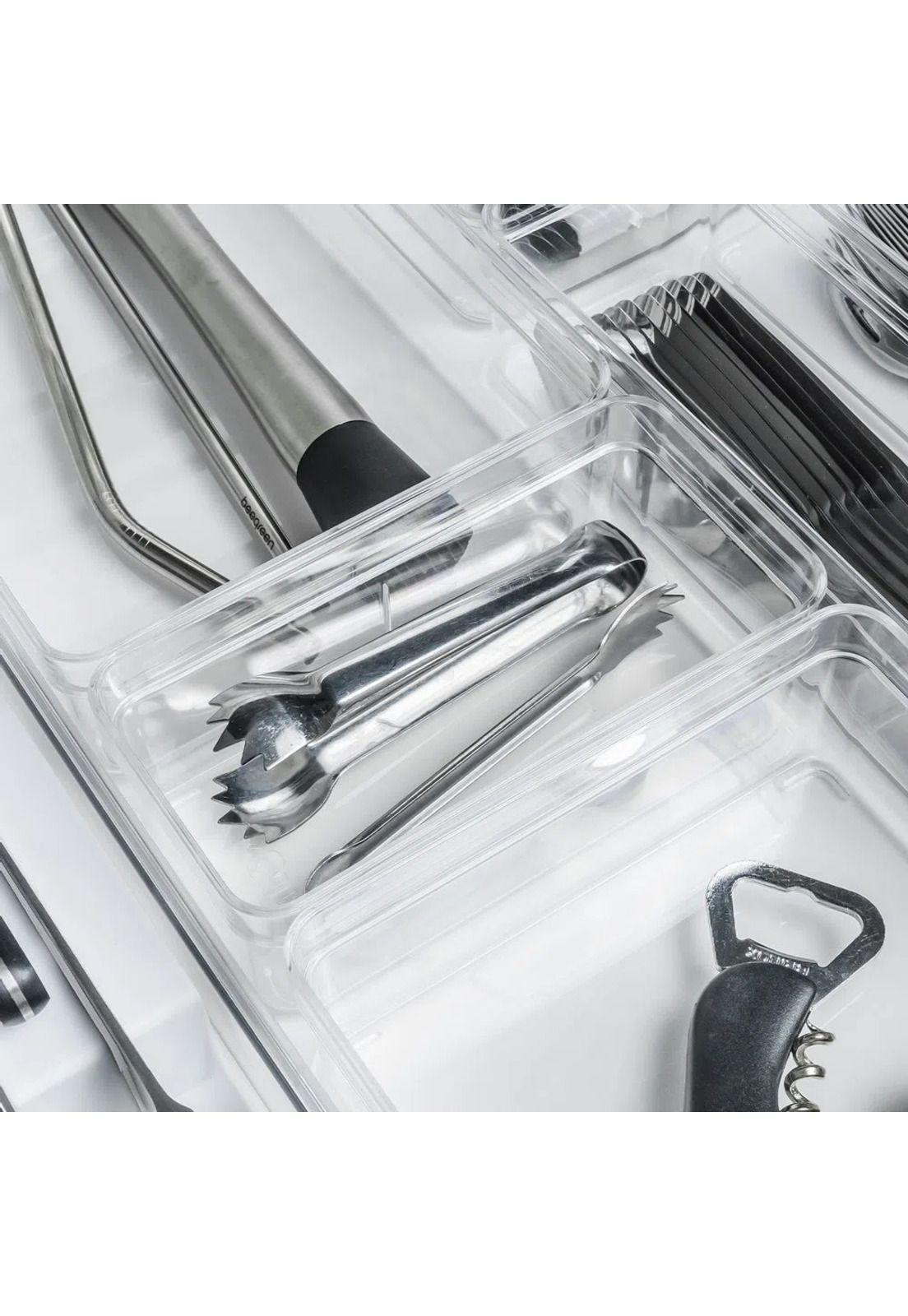Organizador de Cajón Clear 15 x 7,5 x 5,6 Transparente-2
