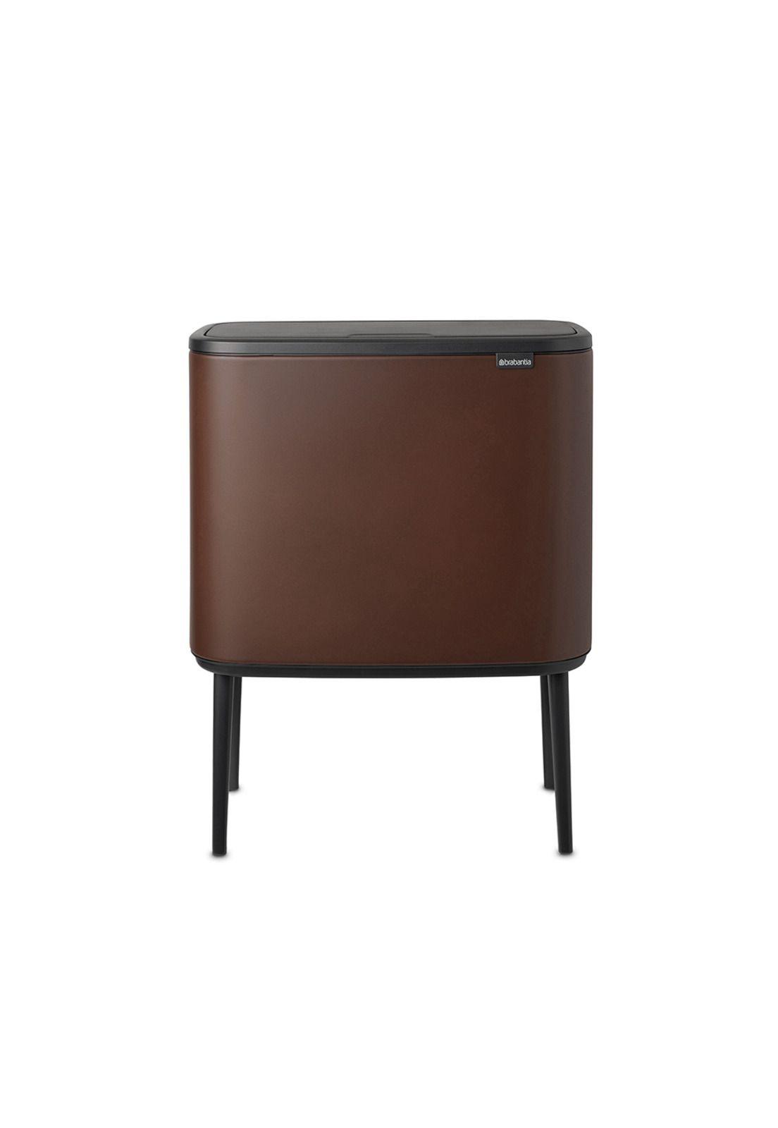 Basurero Bo Touch 11 + 23 Lt Mineral Cosy Brown-0