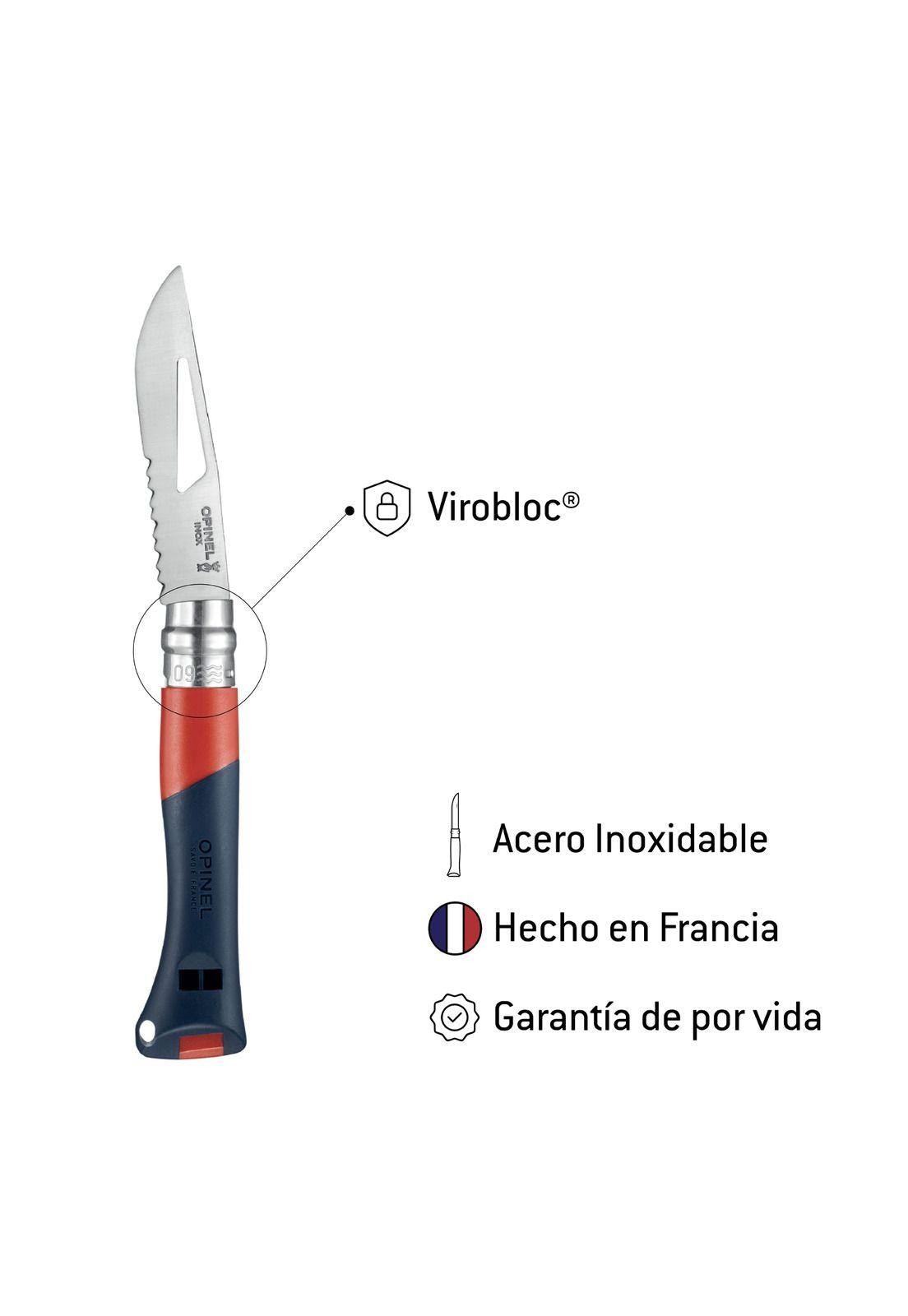 Cuchillo Opinel N°09 Ocean Rojo-2