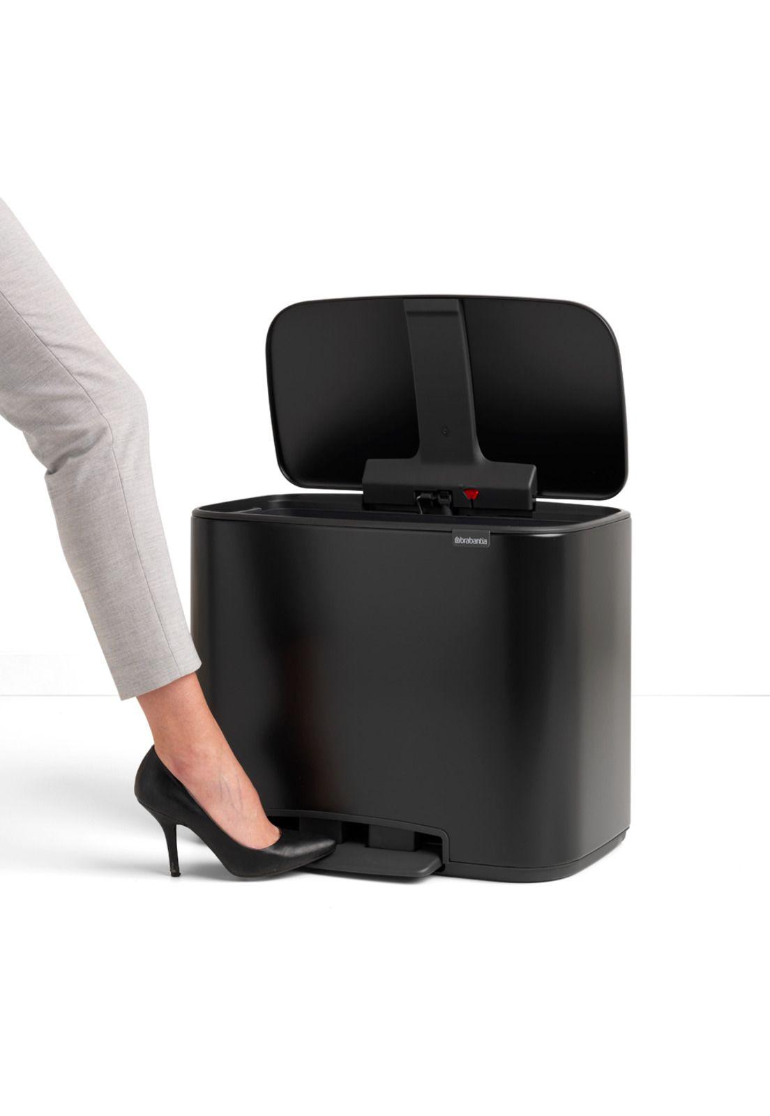 Basurero Pedal Bo 3 x 11 Lt Matt Black-2