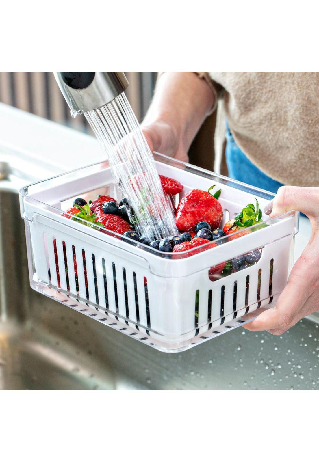 Organizador de Refrigerador con Cesta Clear Fresh 2,2 Lt-3