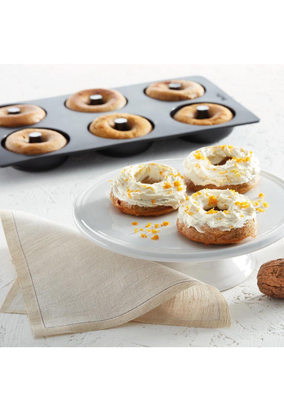 Molde donuts caseras 6 cavidades negro-3