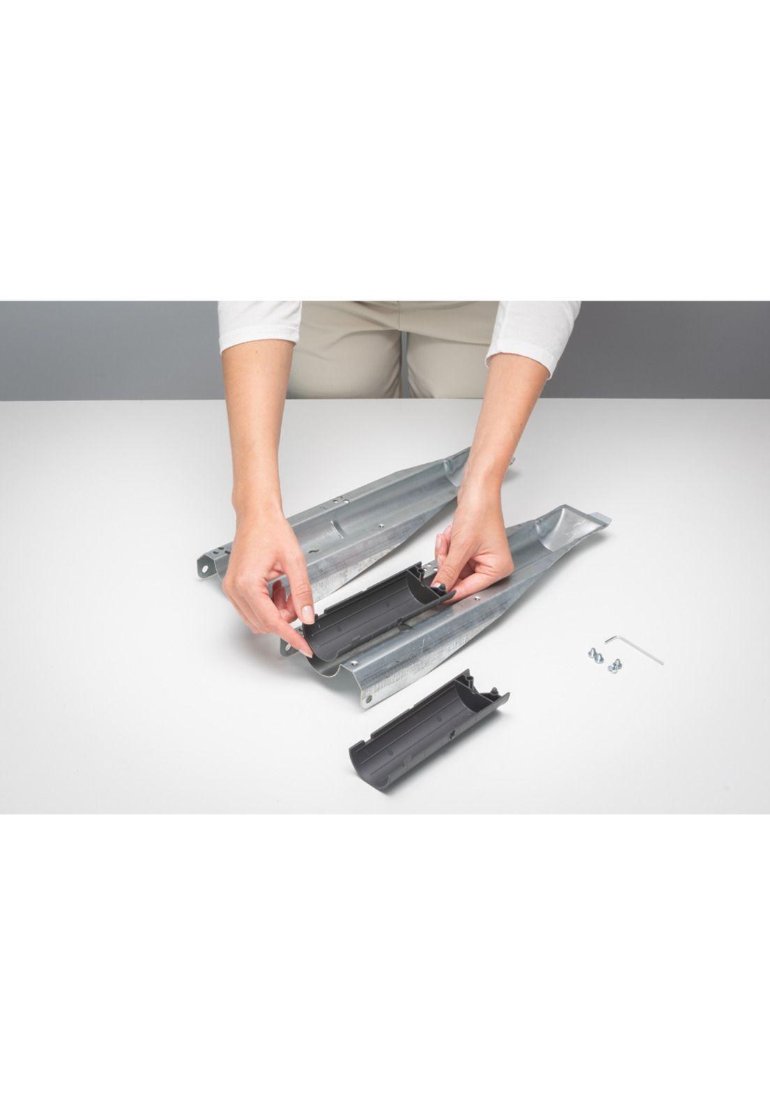 Tendedero paraguas rotatorio Lift-O-Matic 40 Mt + soporte jardín Metallic Grey-3