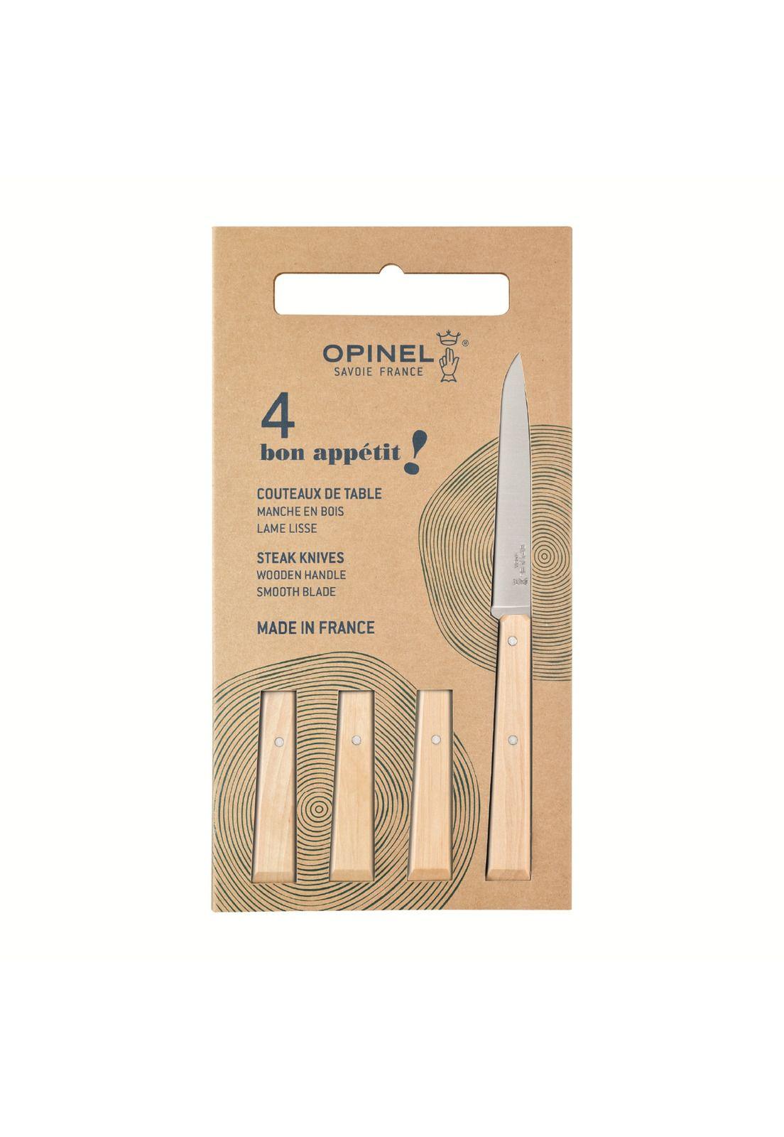 Cuchillos Opinel N°125 Bon Appétit Carpe - 4 unidades-0