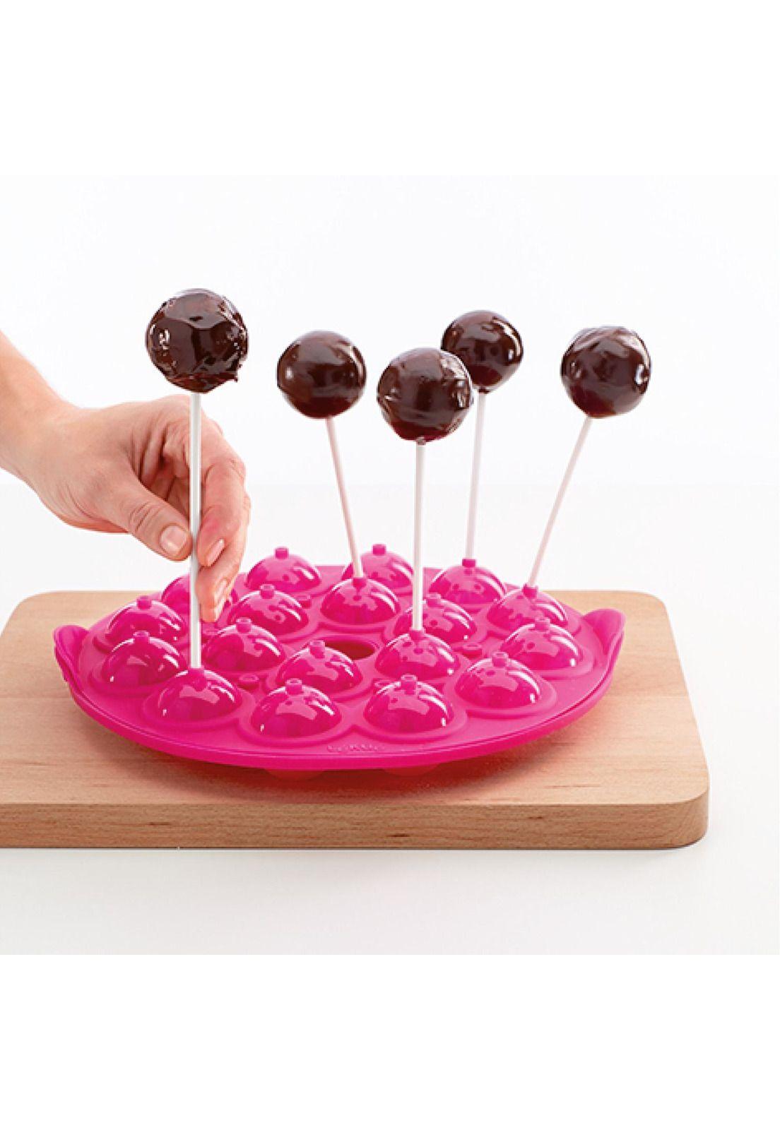 Molde cake pop 18 cavidades rosado-5