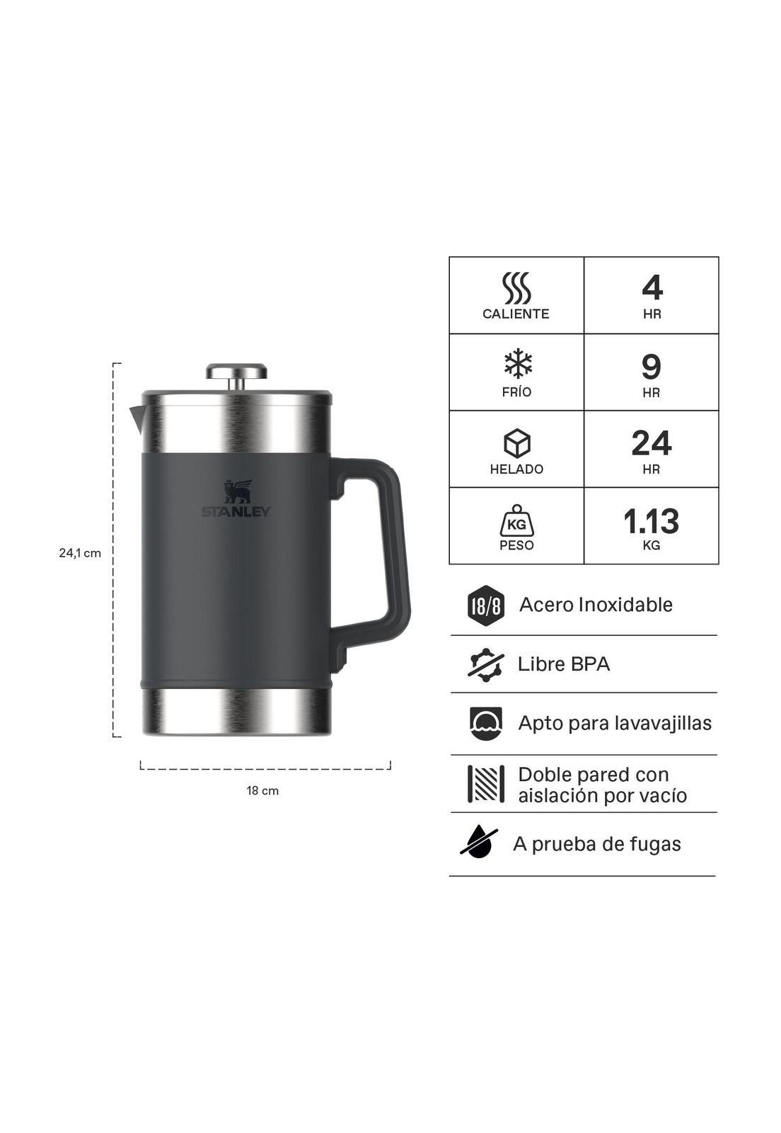 Cafetera Prensa Francesa Stanley Classic Negro | 1.4 lt-1