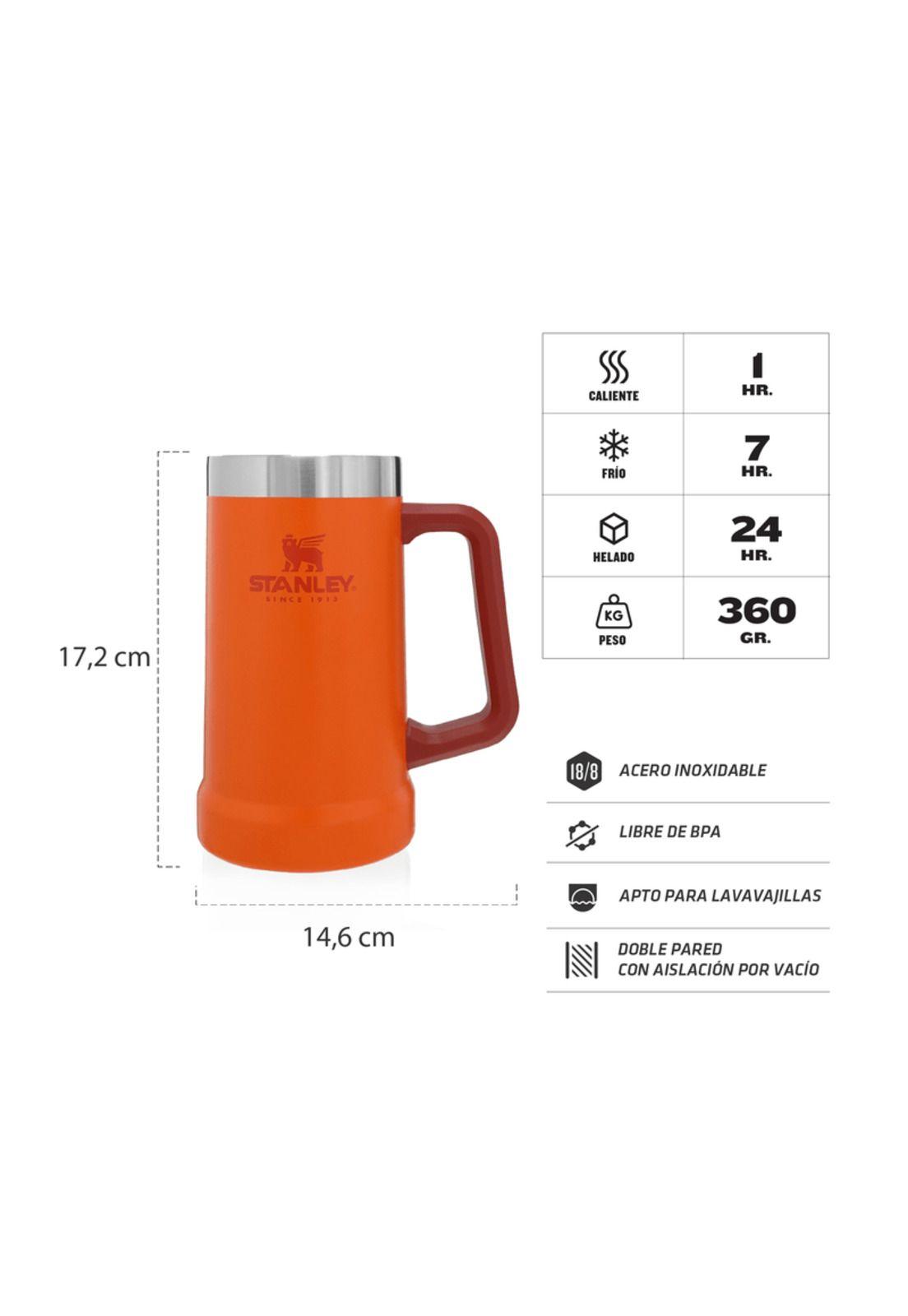 Vaso de Cerveza Adventure Naranjo | 709 ml-2