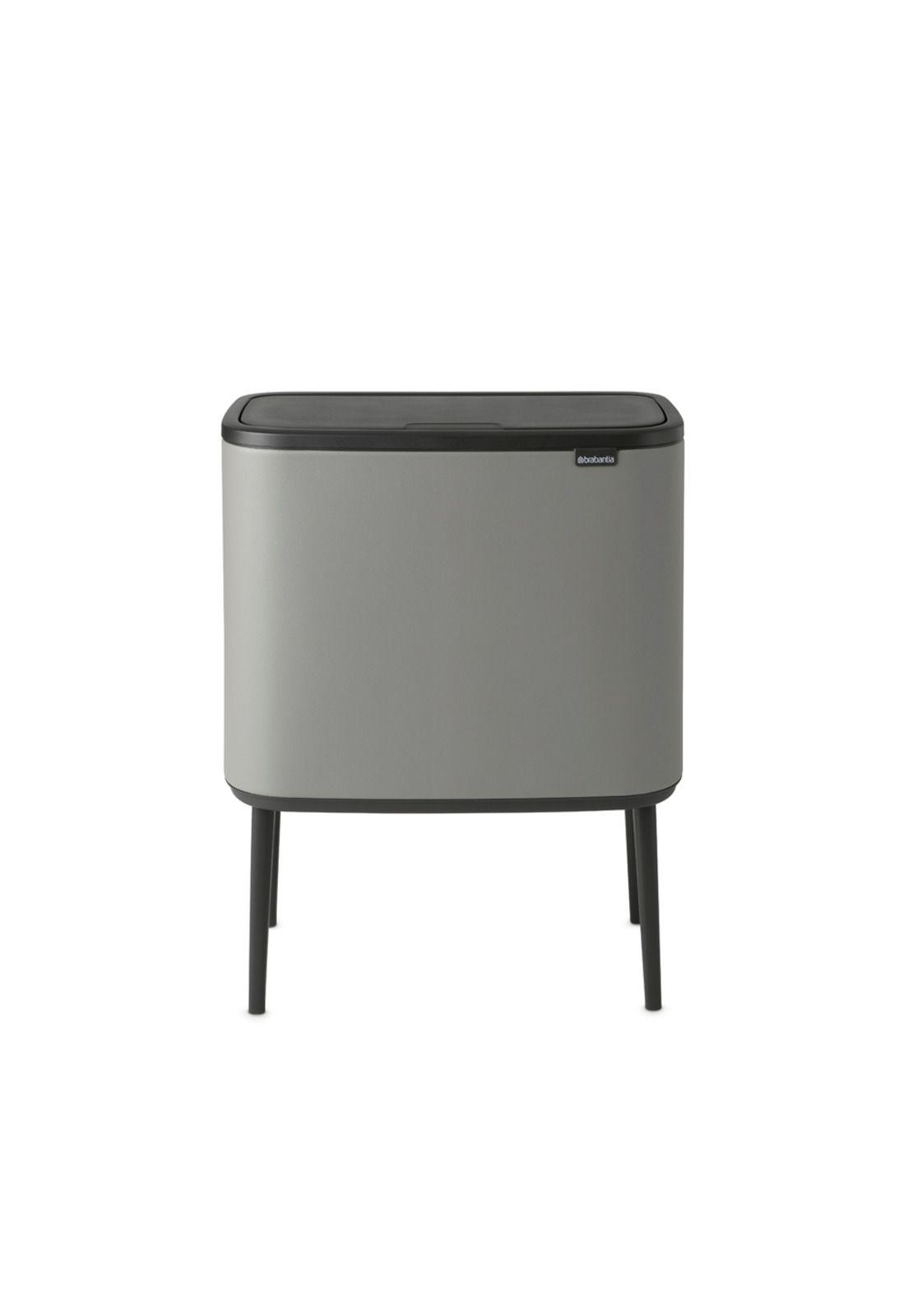 Basurero Bo Touch 36 Lt Mineral Concrete Grey-0