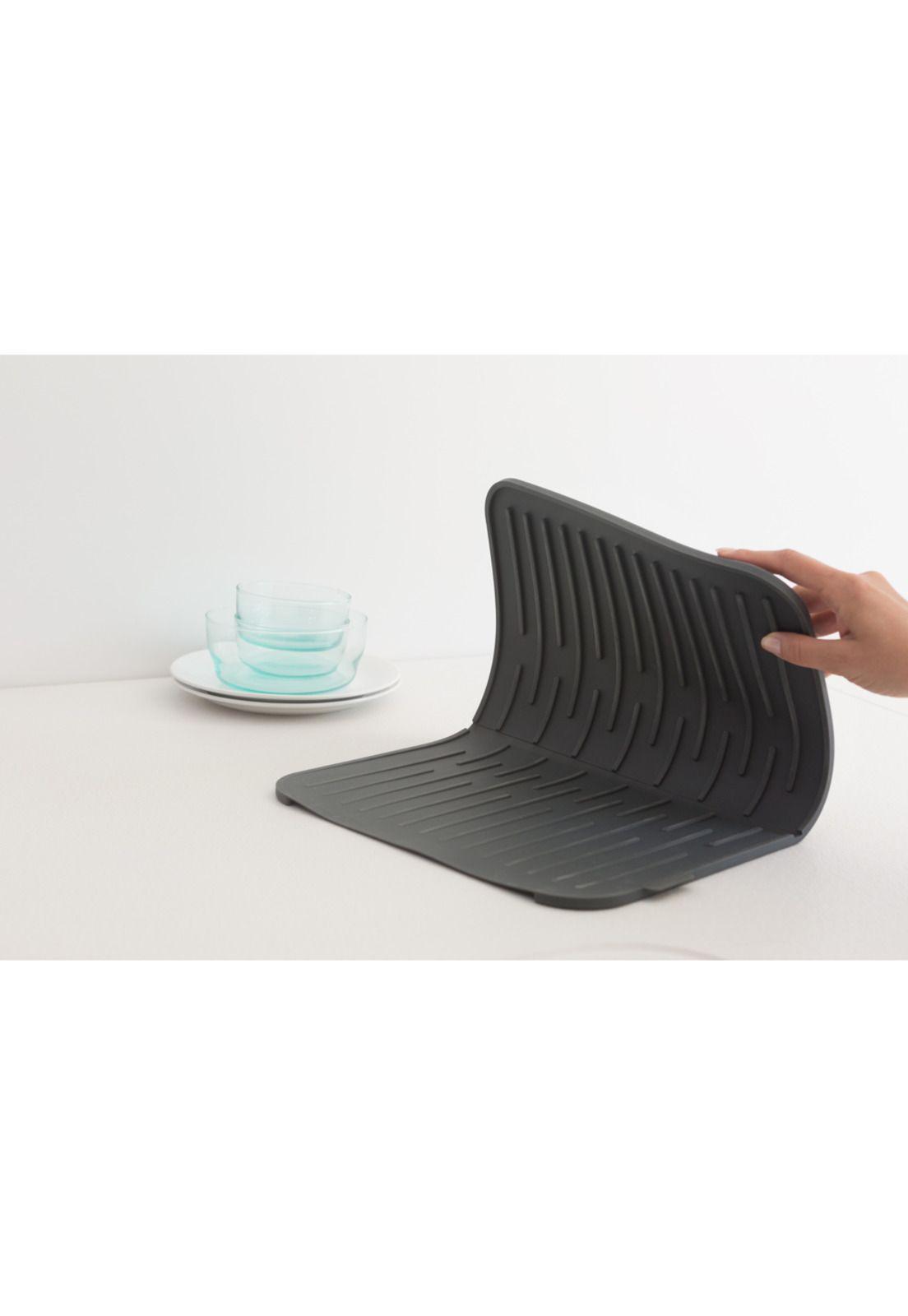 Bandeja secaplatos de silicona SinkSide Dark grey-4