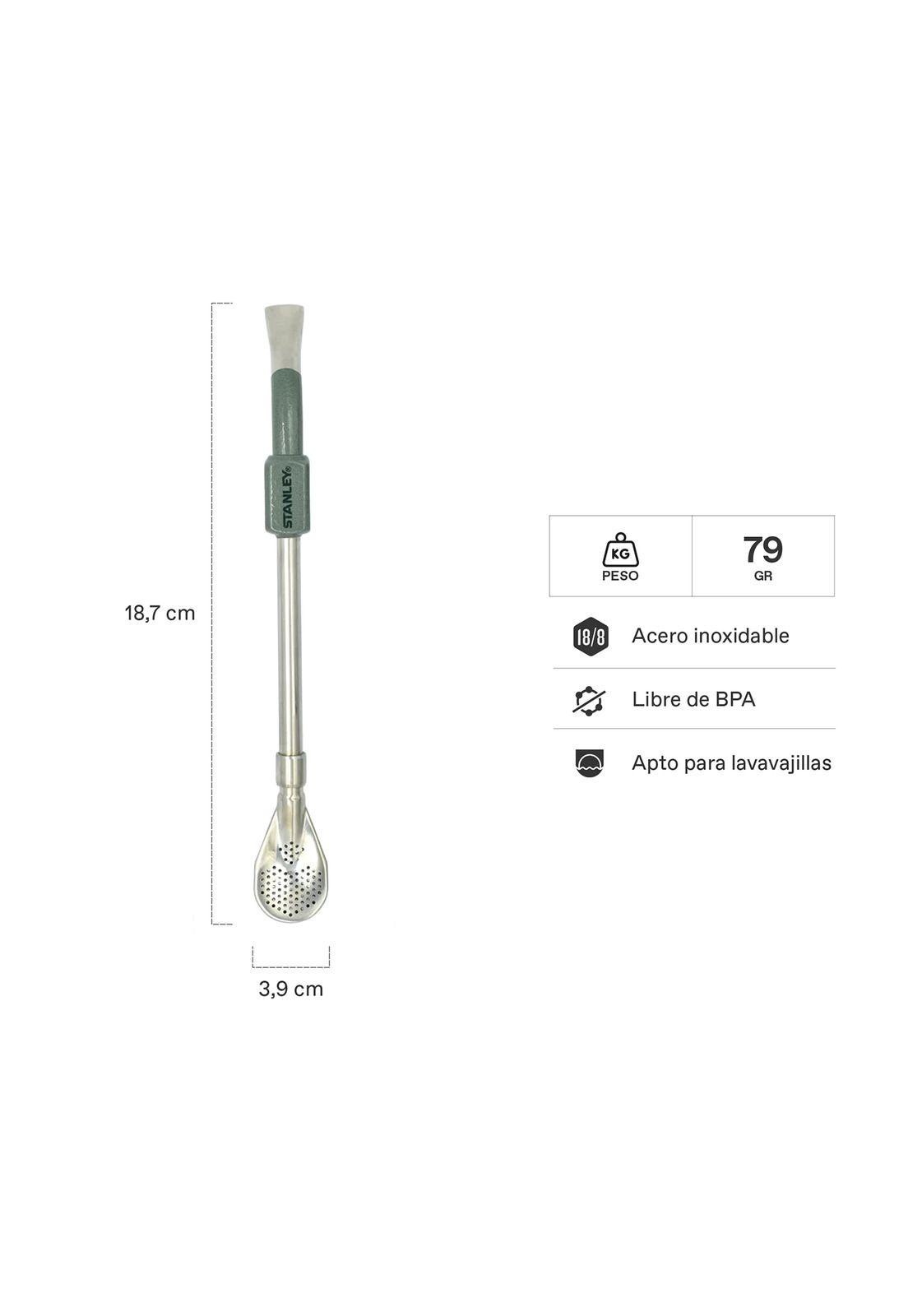 Bombilla para Mate Cuchara Stanley Verde-1