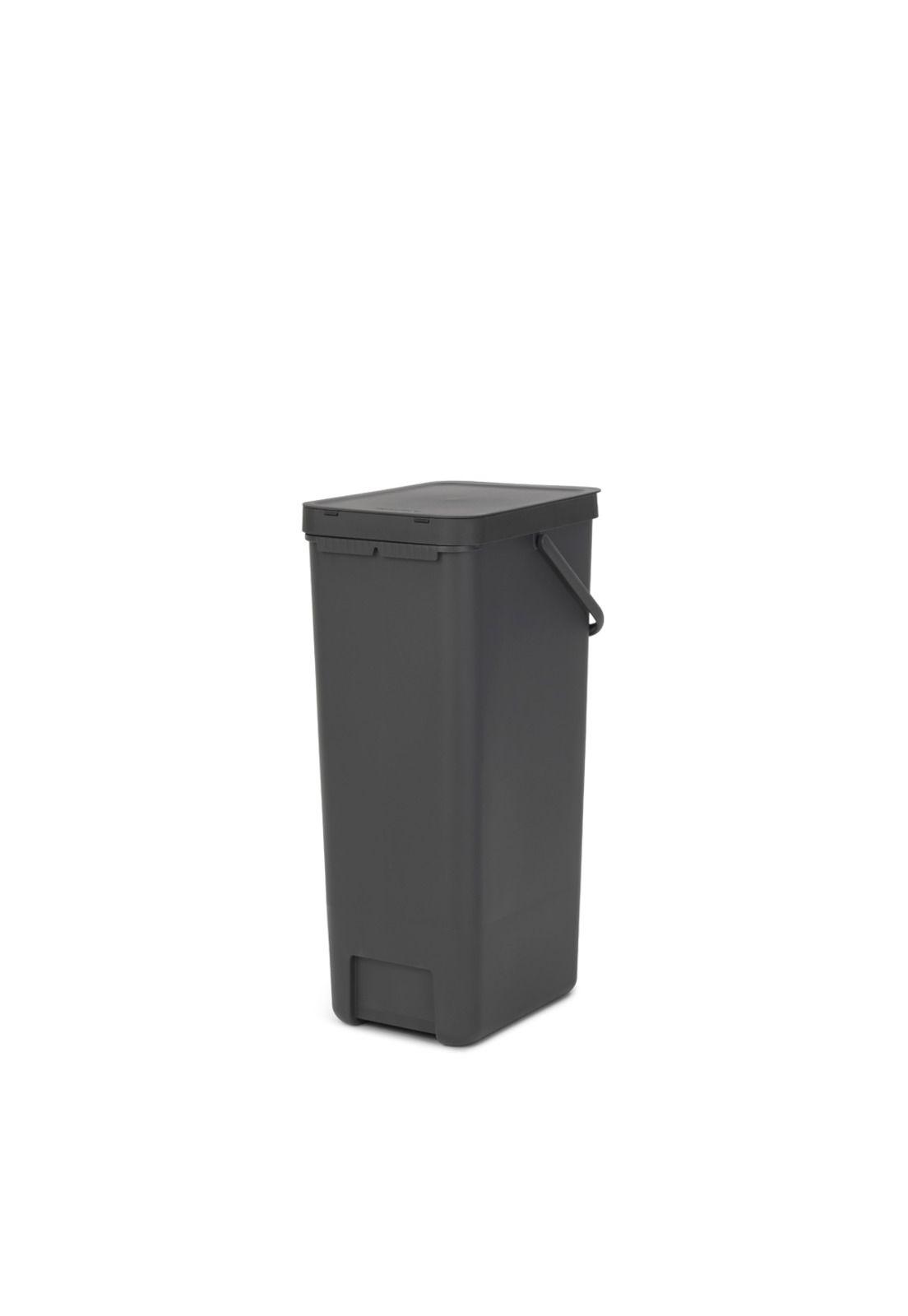 Basurero Reciclaje Sort & Go 40 Lt Grey-2