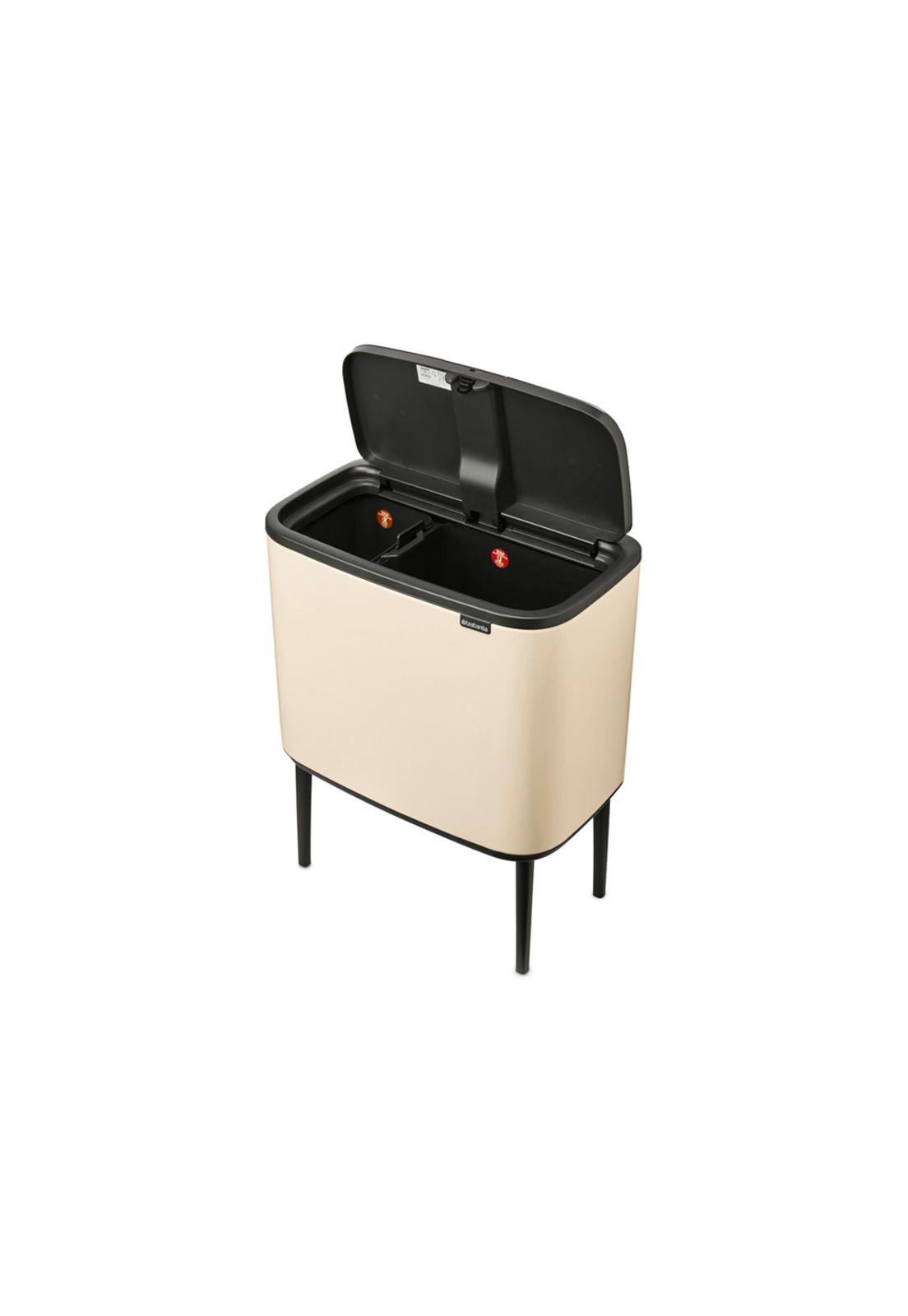 Basurero Bo Touch 11 + 23 Lt Soft Beige-1