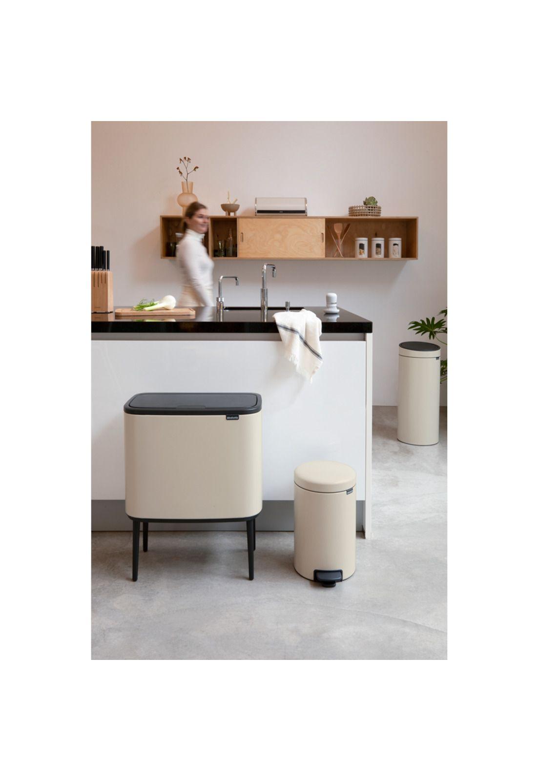 Basurero Bo Touch 11 + 23 Lt Soft Beige-3