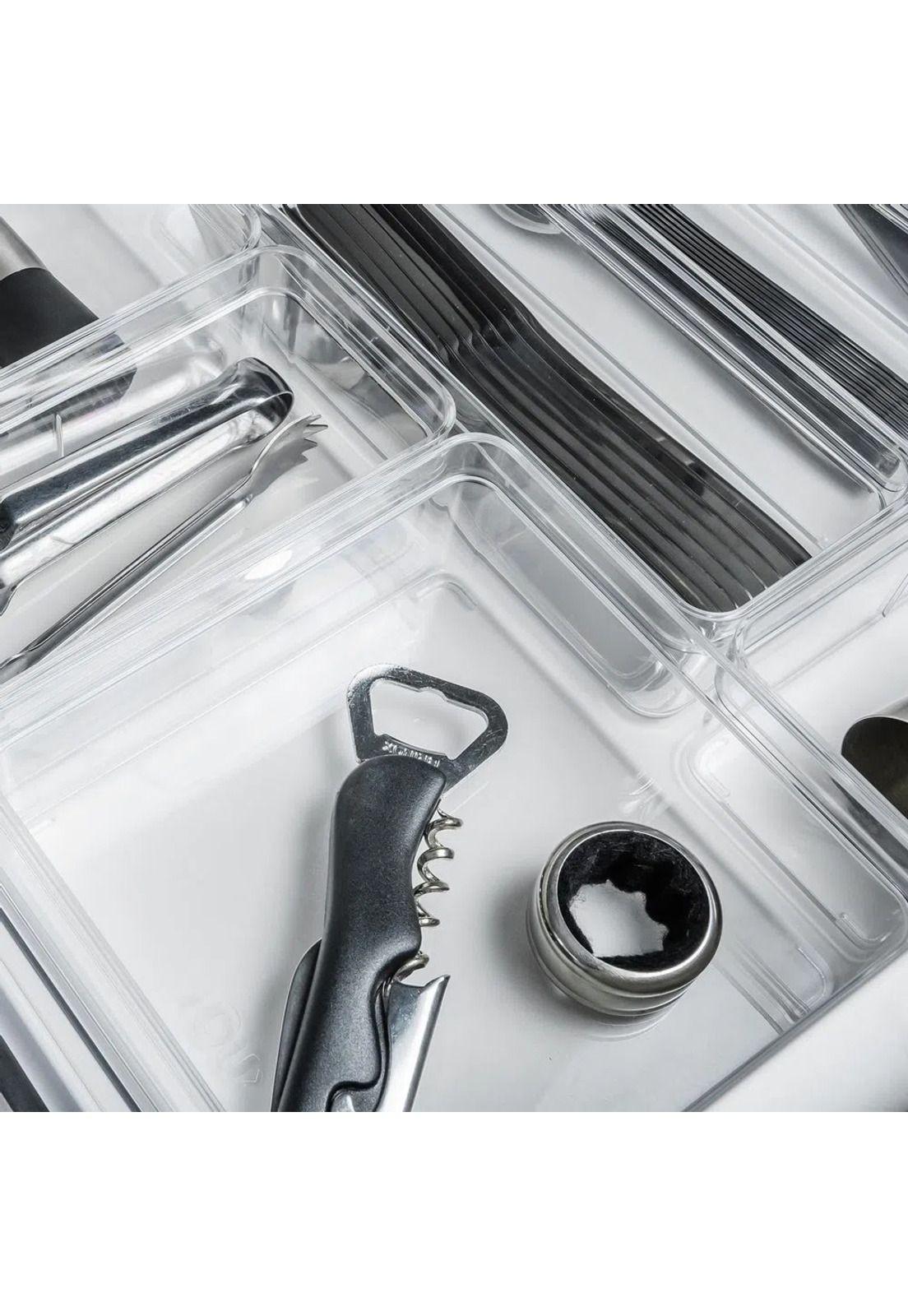 Organizador De Cajón Clear 15 x 15 x 5,6 Transparente-2