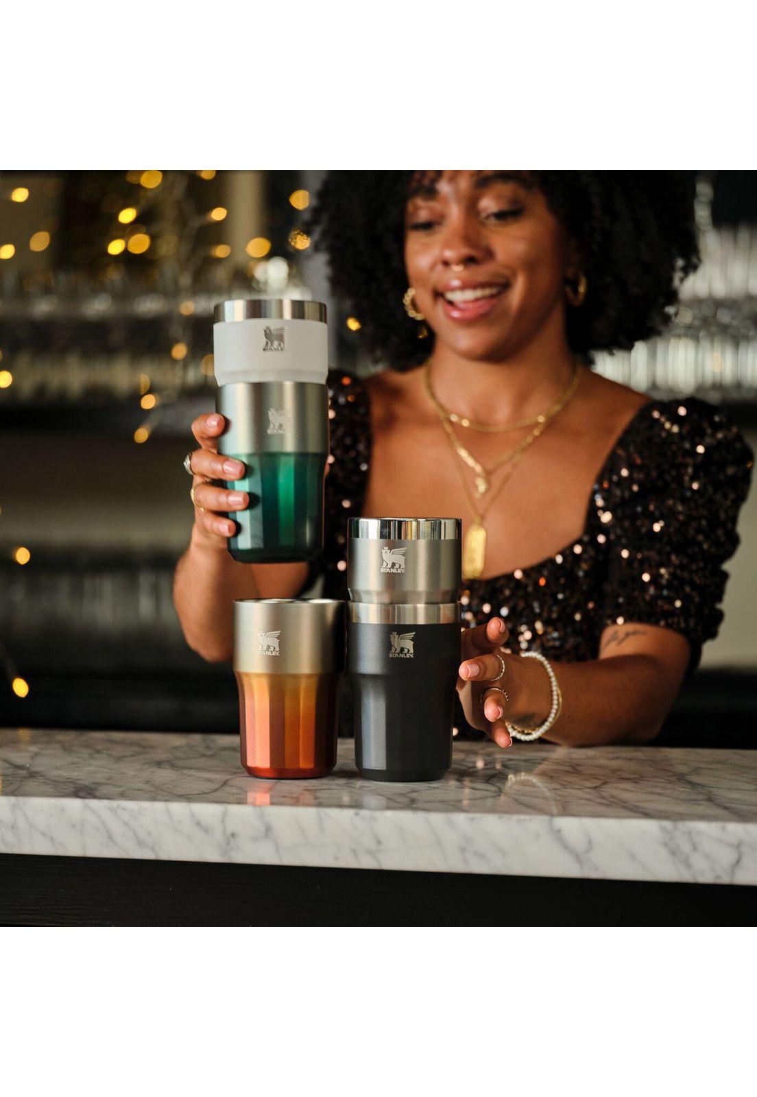 Vaso The Golden Hour Prismatic™ facetado Verde | 408 ml-4