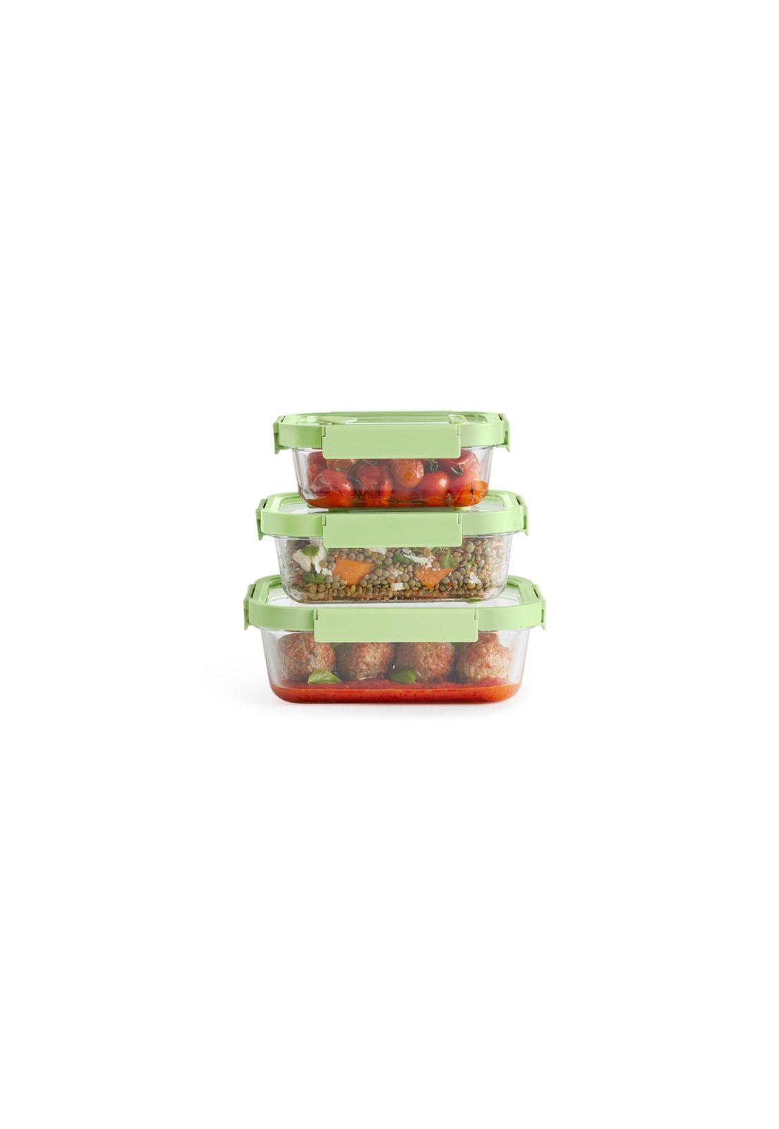 Recipiente hermético 100% de vidrio 1520 ml rectangular-2