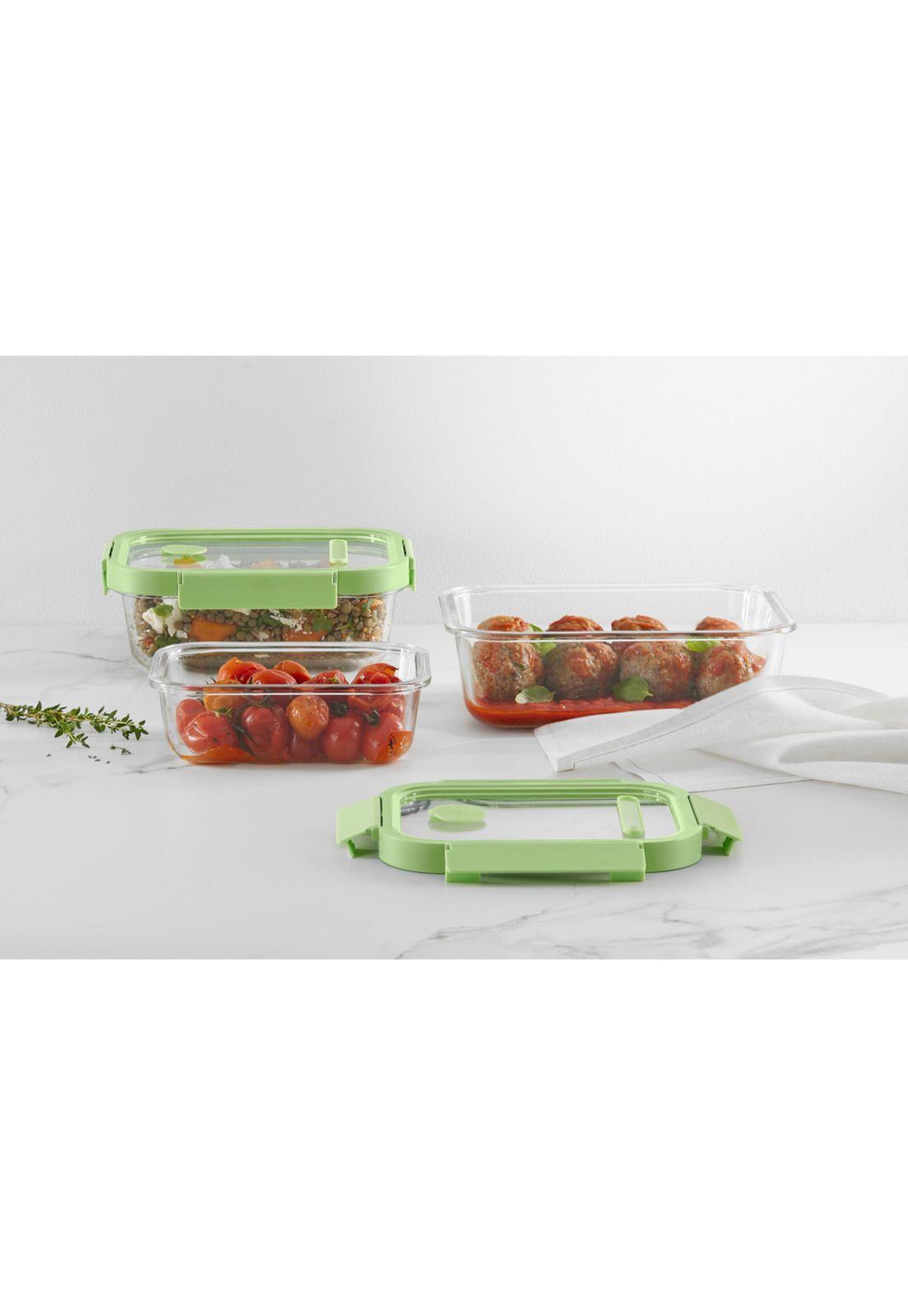 Recipiente hermético 100% de vidrio 1520 ml rectangular-5
