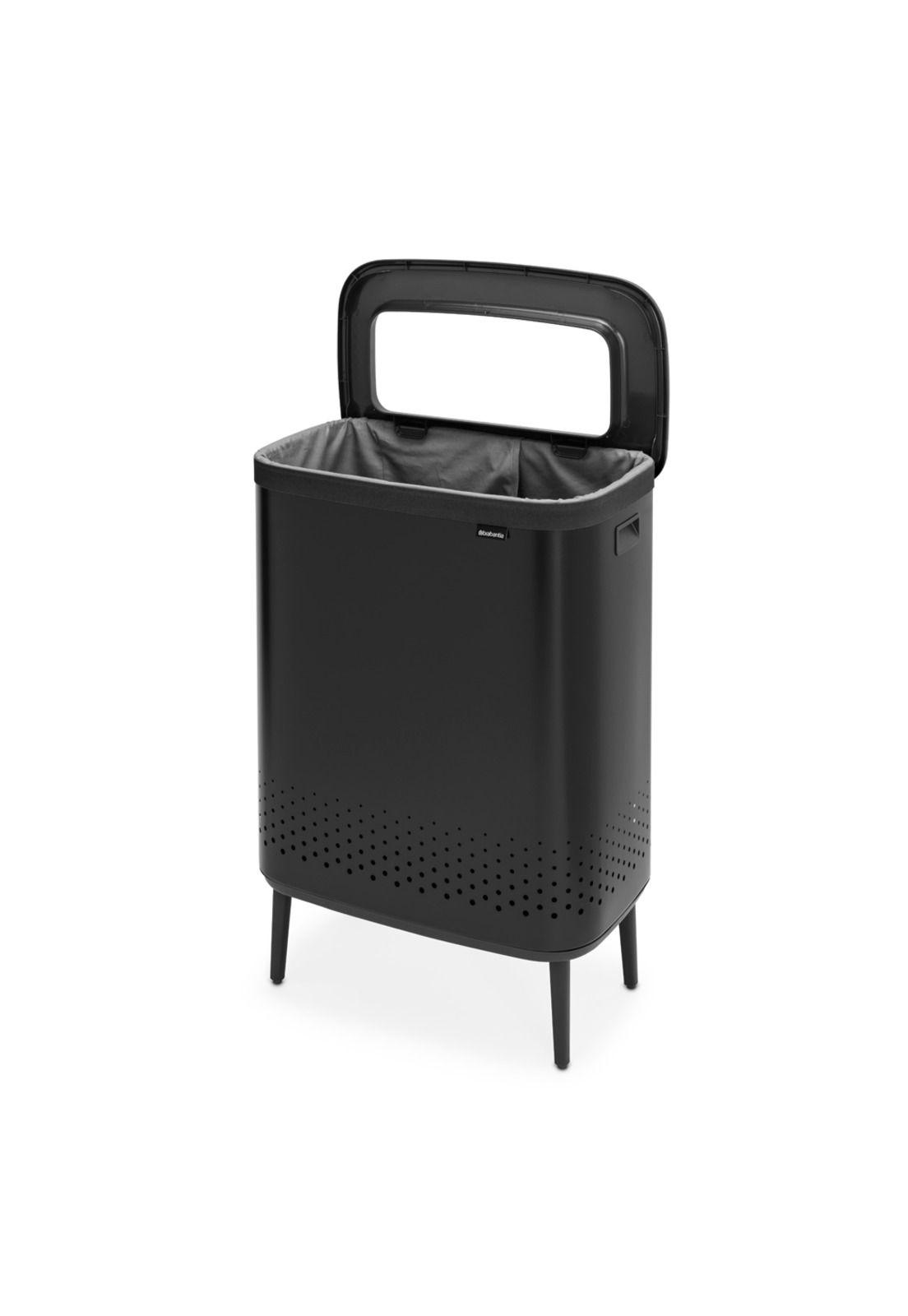 Contenedor para ropa Bo Hi 2 x 45 Lt Matt Black-1