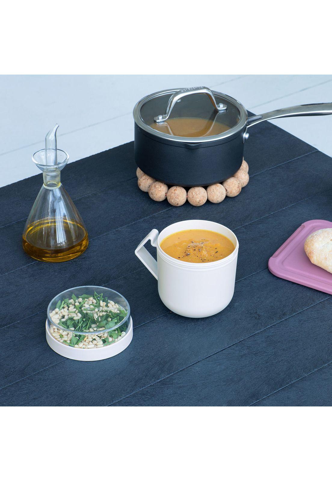 Taza para sopa Make & Take 0,6L plástico - Light Grey-6
