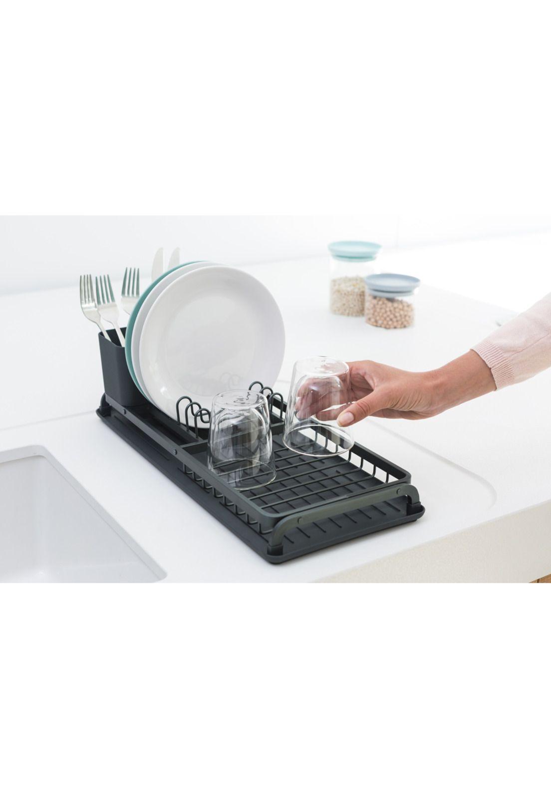 Secaplatos compacto SinkSide Dark Grey-4