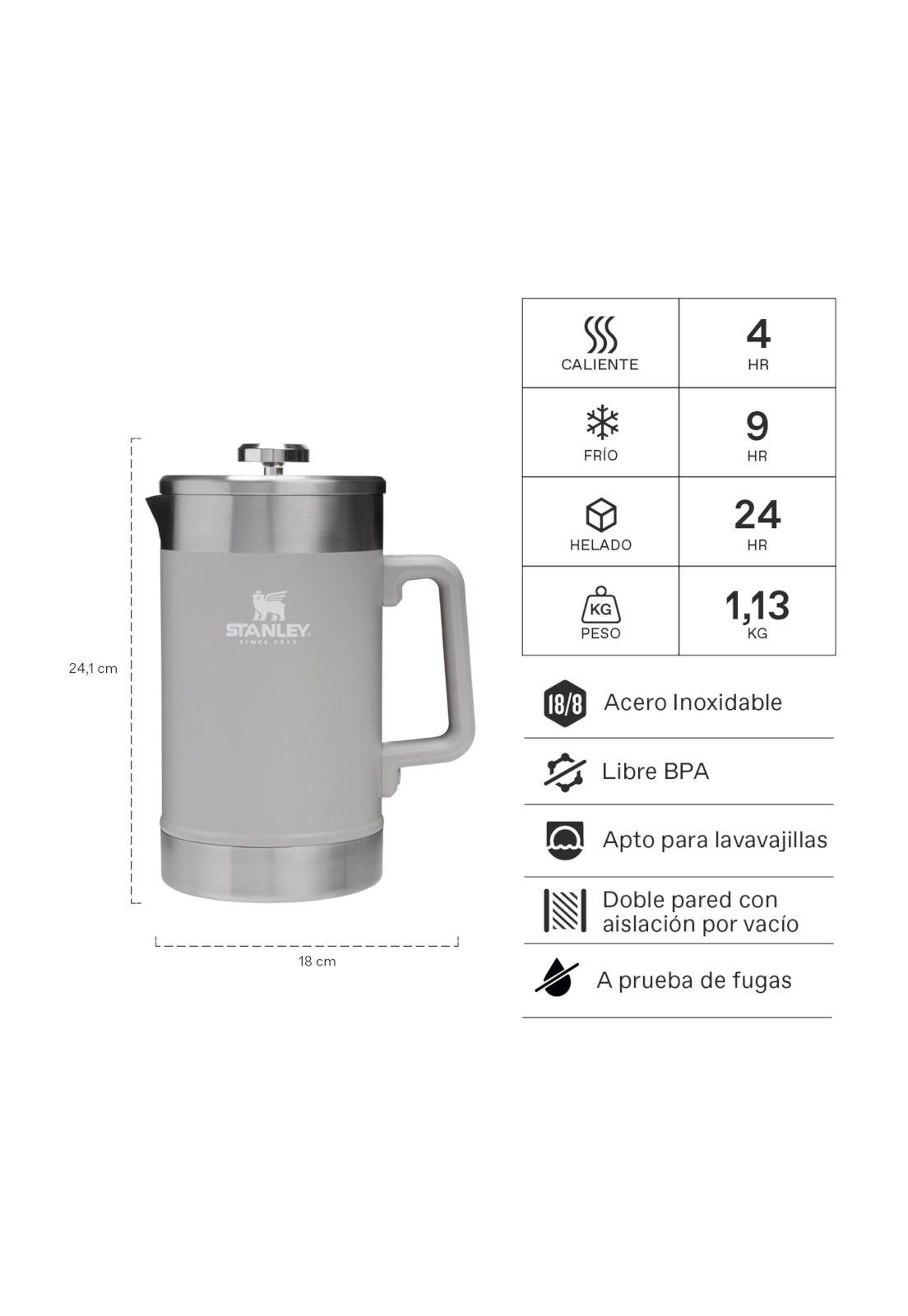 Cafetera Prensa Francesa Stanley Classic Gris | 1.4 lt-1