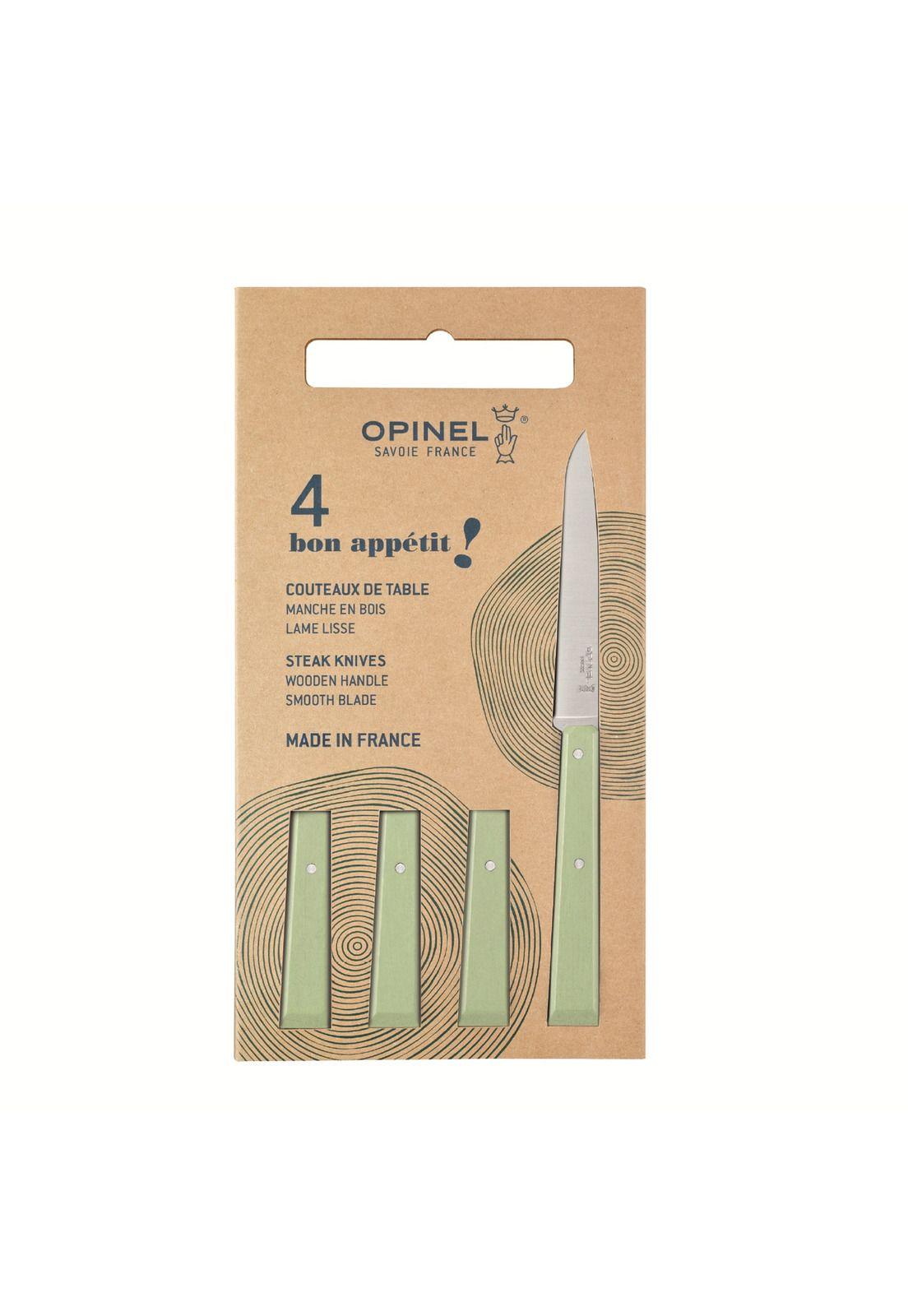 Cuchillos Opinel N°125 Bon Appétit Salvia - 4 unidades-0