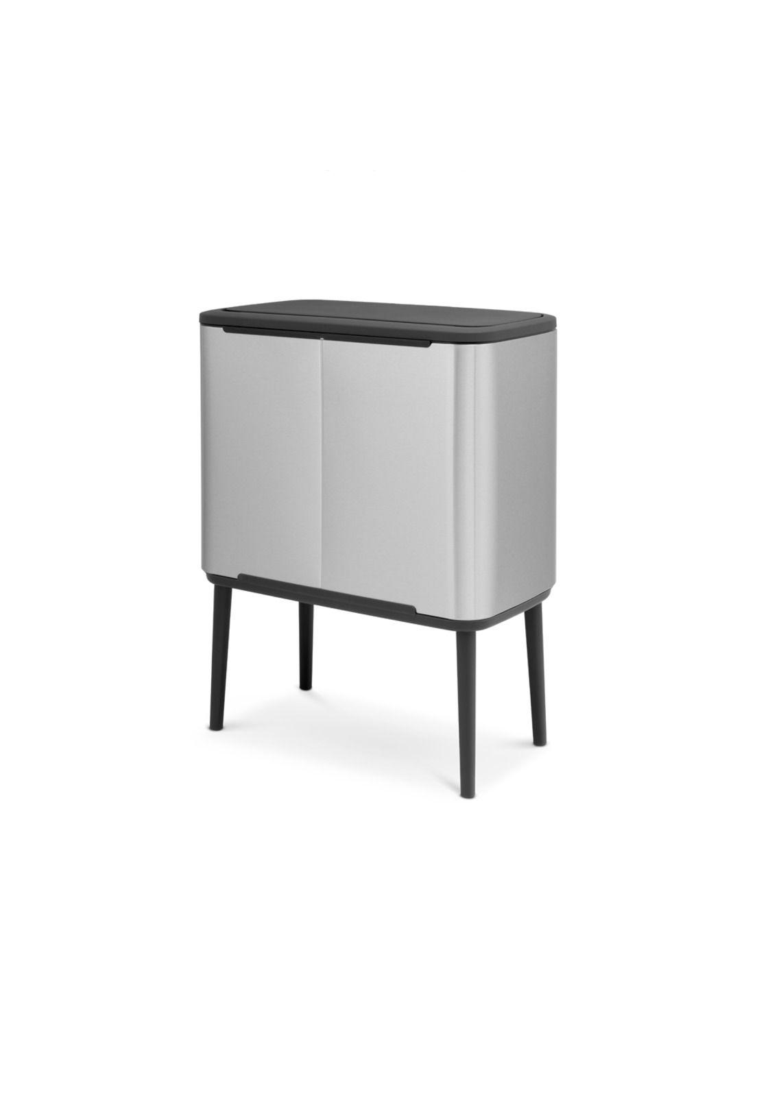 Basurero Bo Touch 36 Lt Matt Steel Fingerprint Proof-3