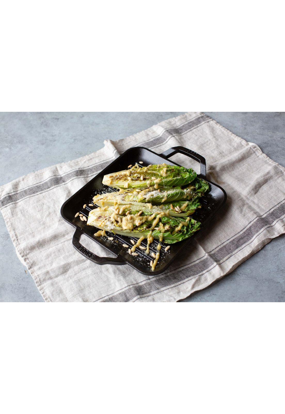 Sartén Cuadrado Parrilla Hierro Fundido 28 cm-3