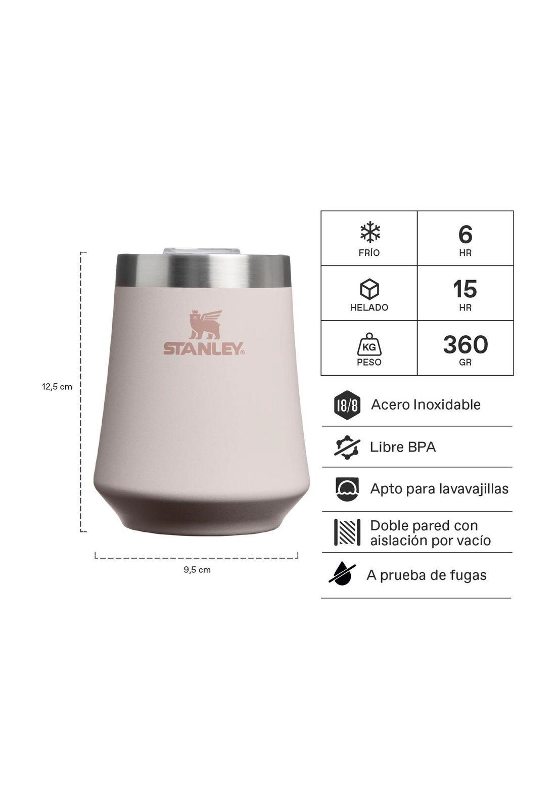 Vaso térmico Stanley Reserve Para Vino Rosa Palo | 325 ml-1