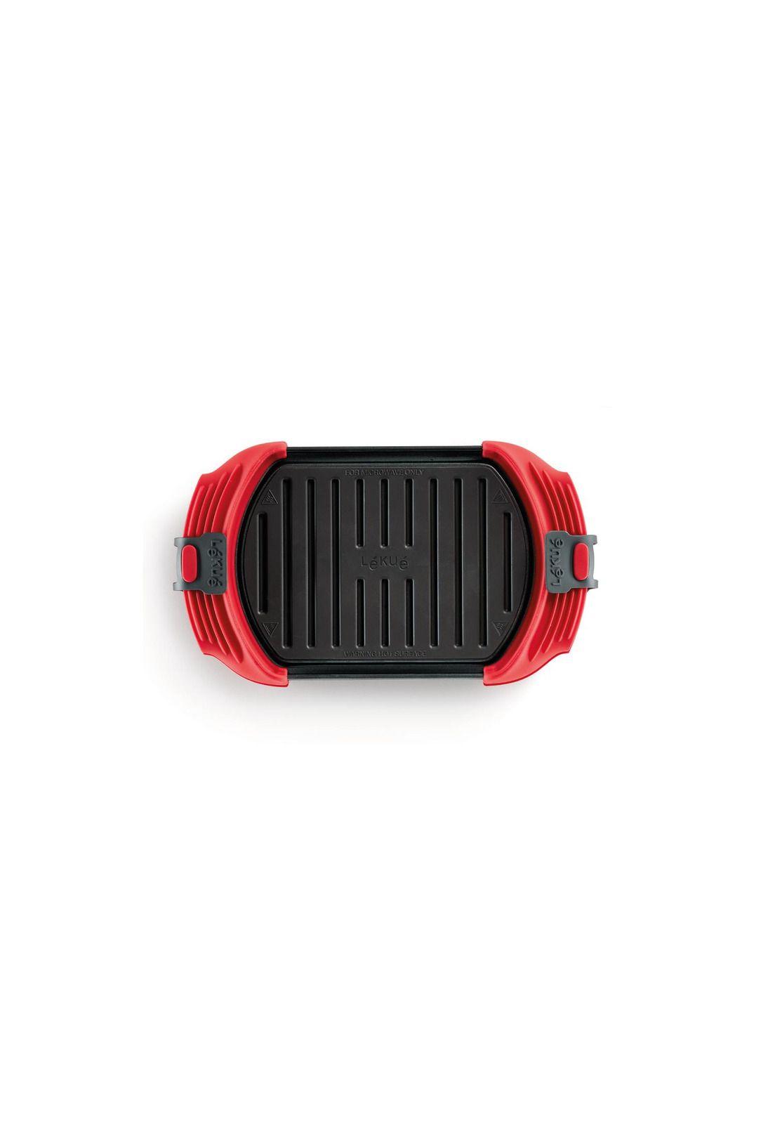 Grill para Microondas rojo-2