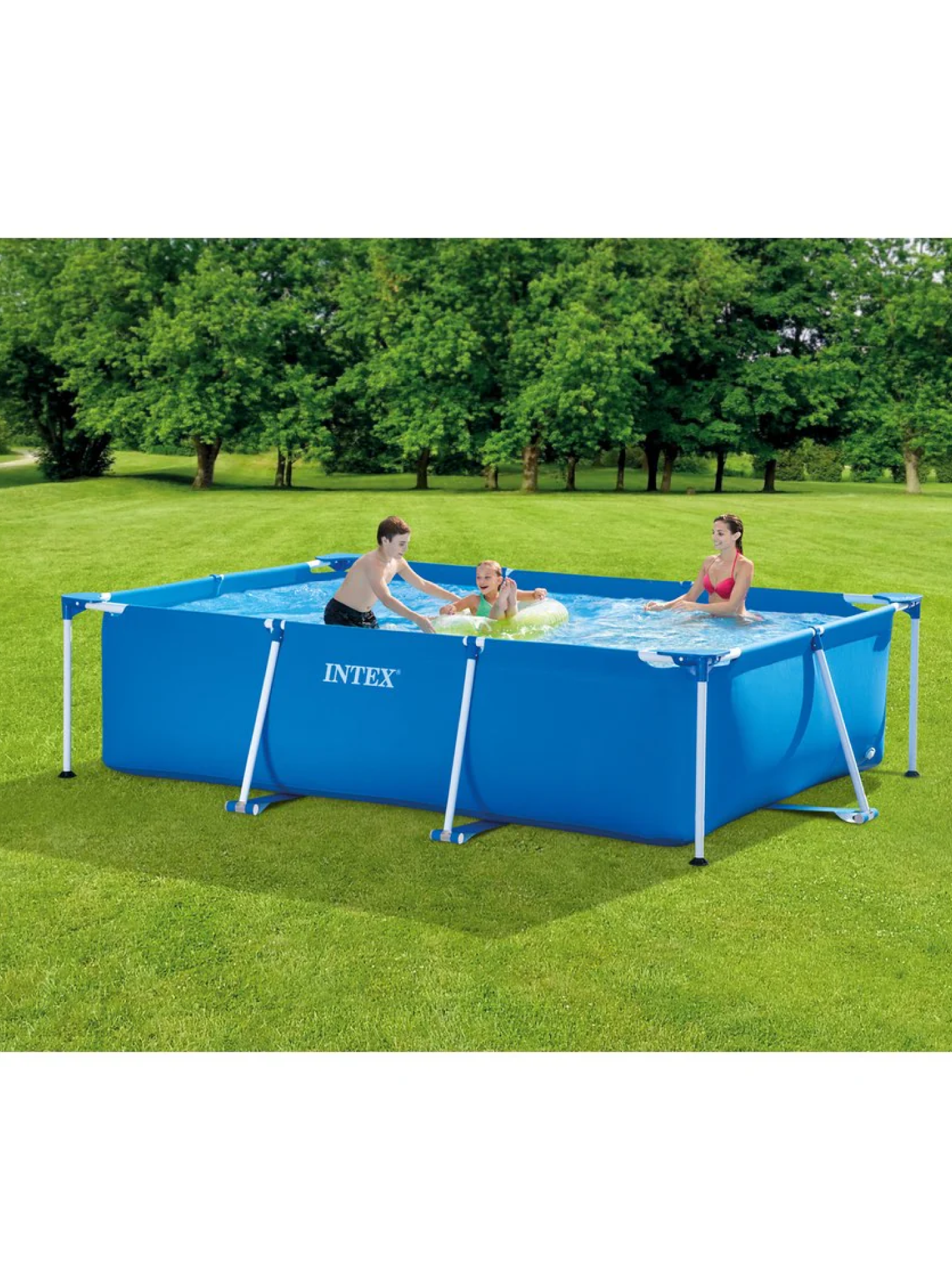 Piscina Estructural Rectangular Intex 3mt x 2mt x 0,75mt 3834 Litros-1