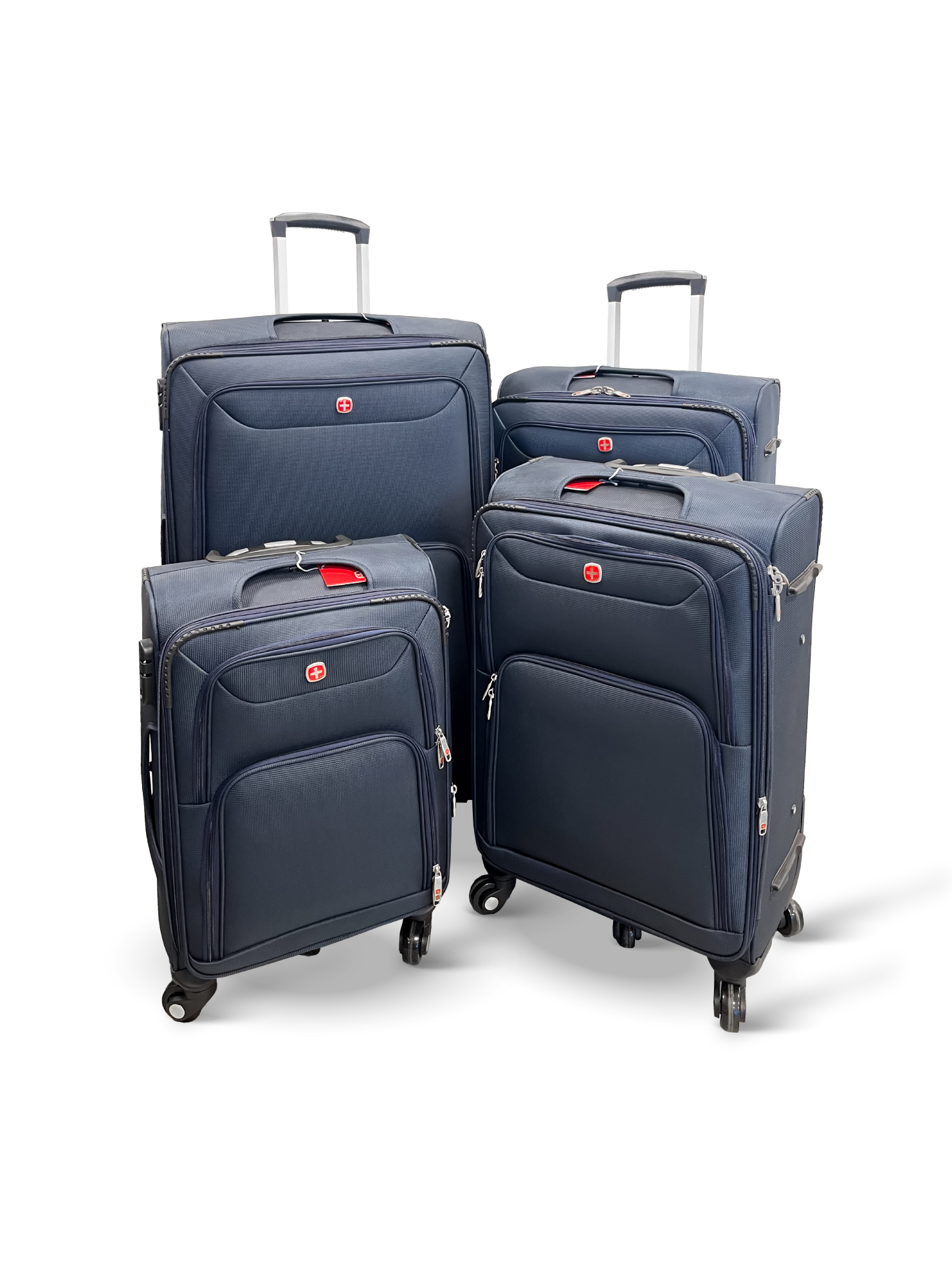 Set de 4 Maletas Blandas color Azul-0