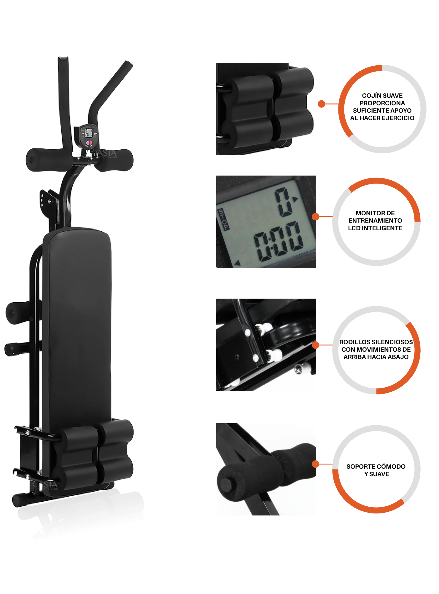 Banca Abdominal Plegable 2 en 1 -1