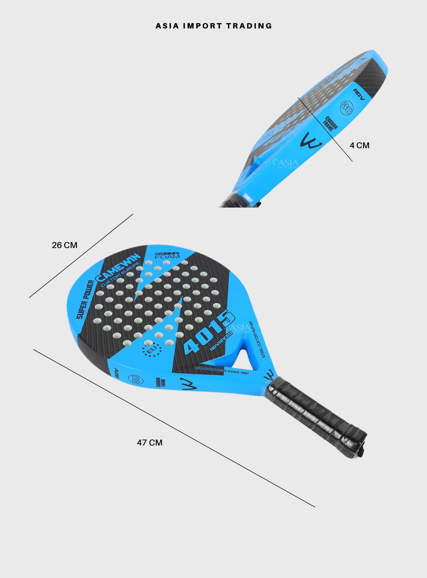 Pala de Padel 4015 Azul-3