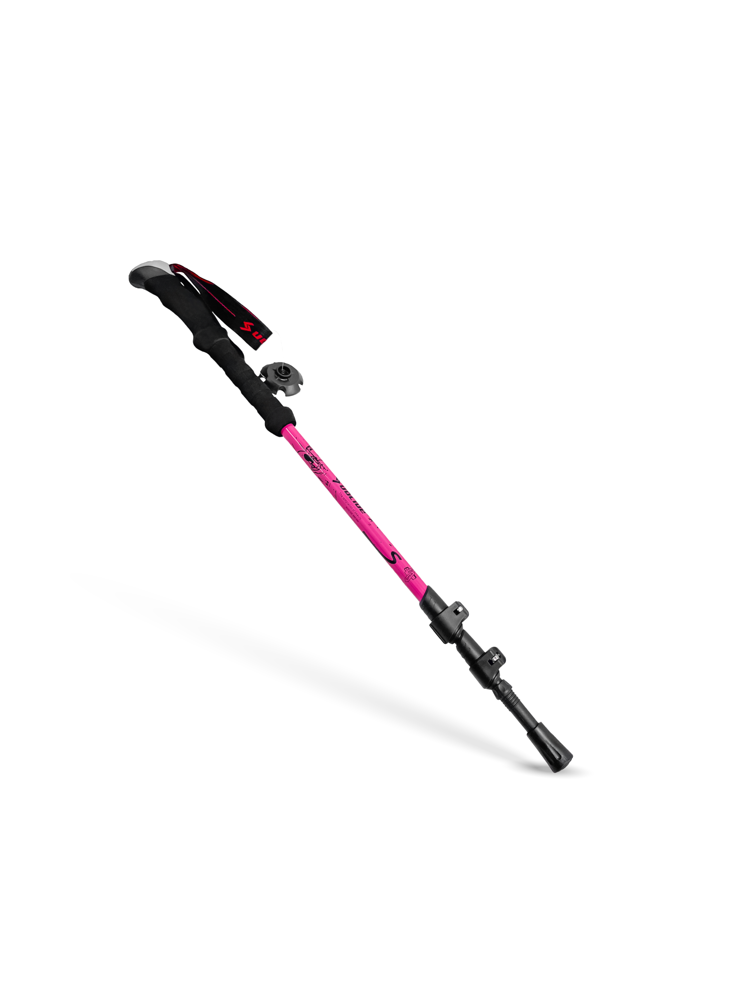 Baston de Trekking Rosado-0