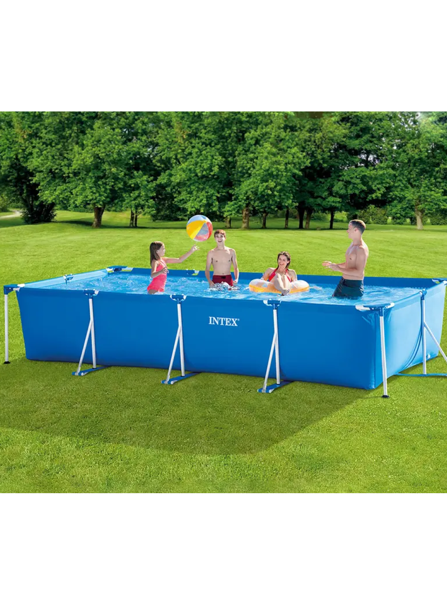 Piscina Estructural Rectangular Intex 4,5mt x 2,2mt x 0,84mt 7127 Lt-1