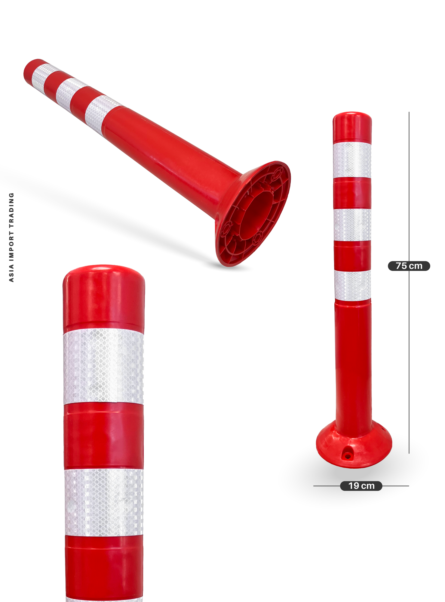 Hito Vial naranjo de 75cm-1