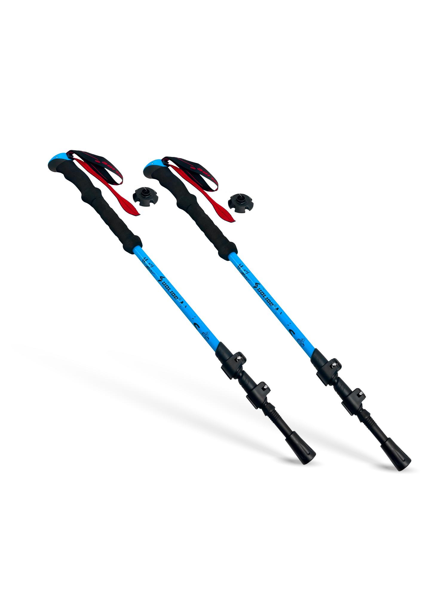 Pack de 2 Bastones Trekking Celestes-0